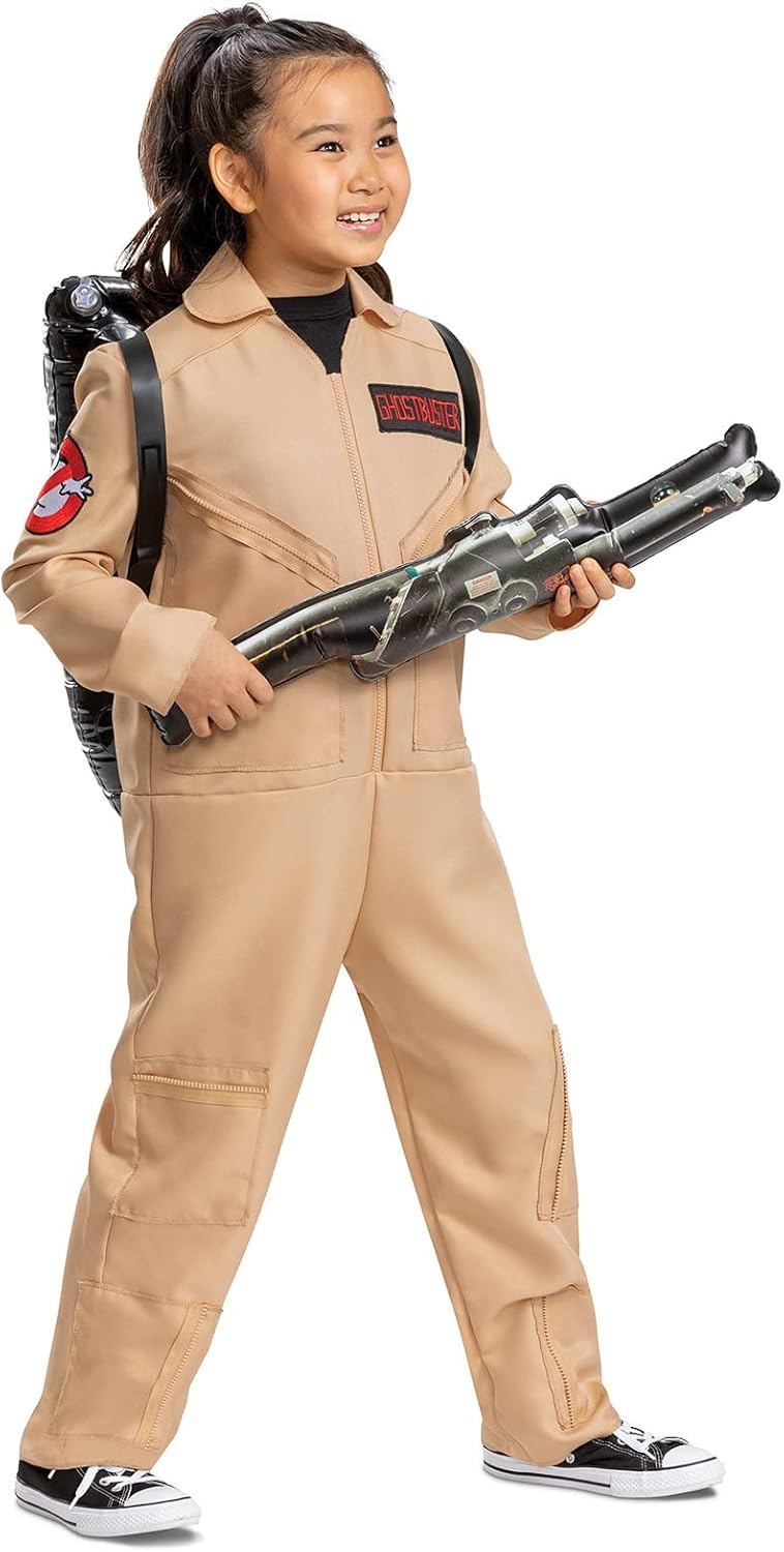 Disguise Ghostbusters Costume for Kids official Ghostbusters classic jumpsuit with Proton Pack