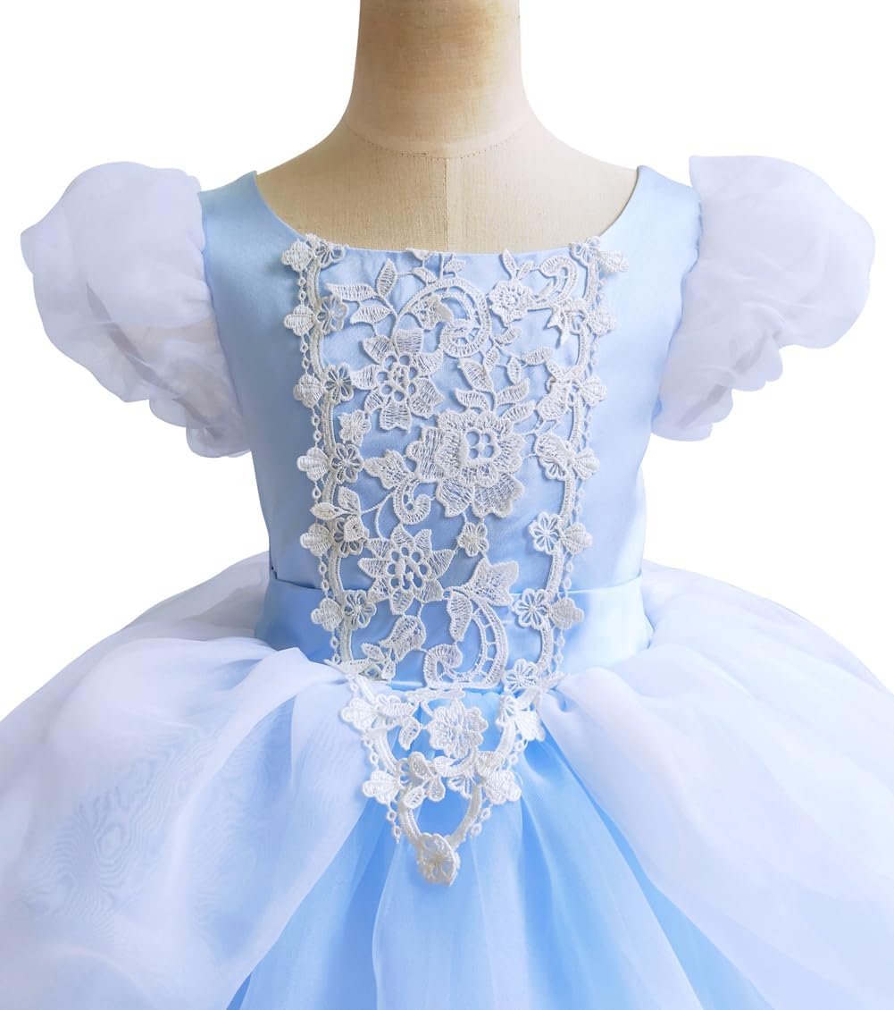 Stunning Princess Costume for Little Girls 2-13T Halloween Christmas Party Perfect