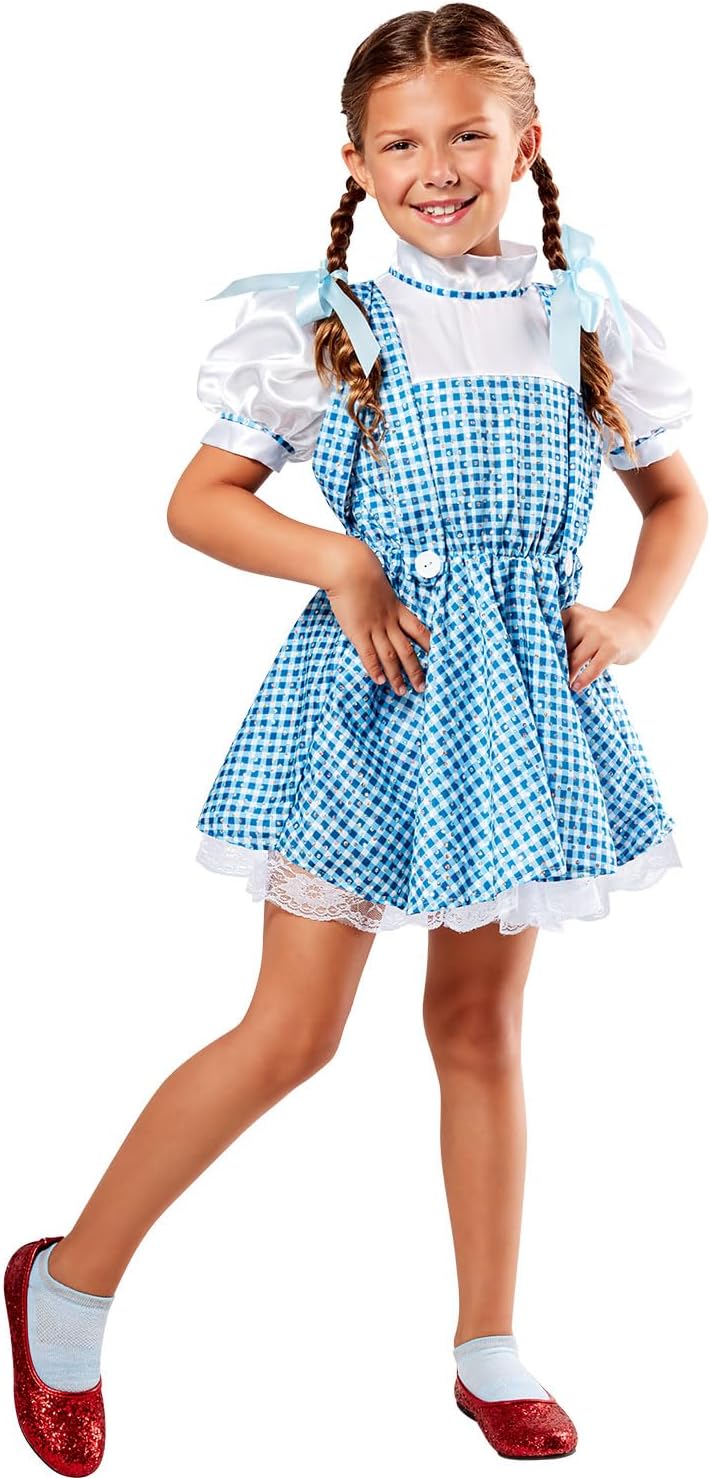 Sequined Blue Gingham Dorothy Costume
