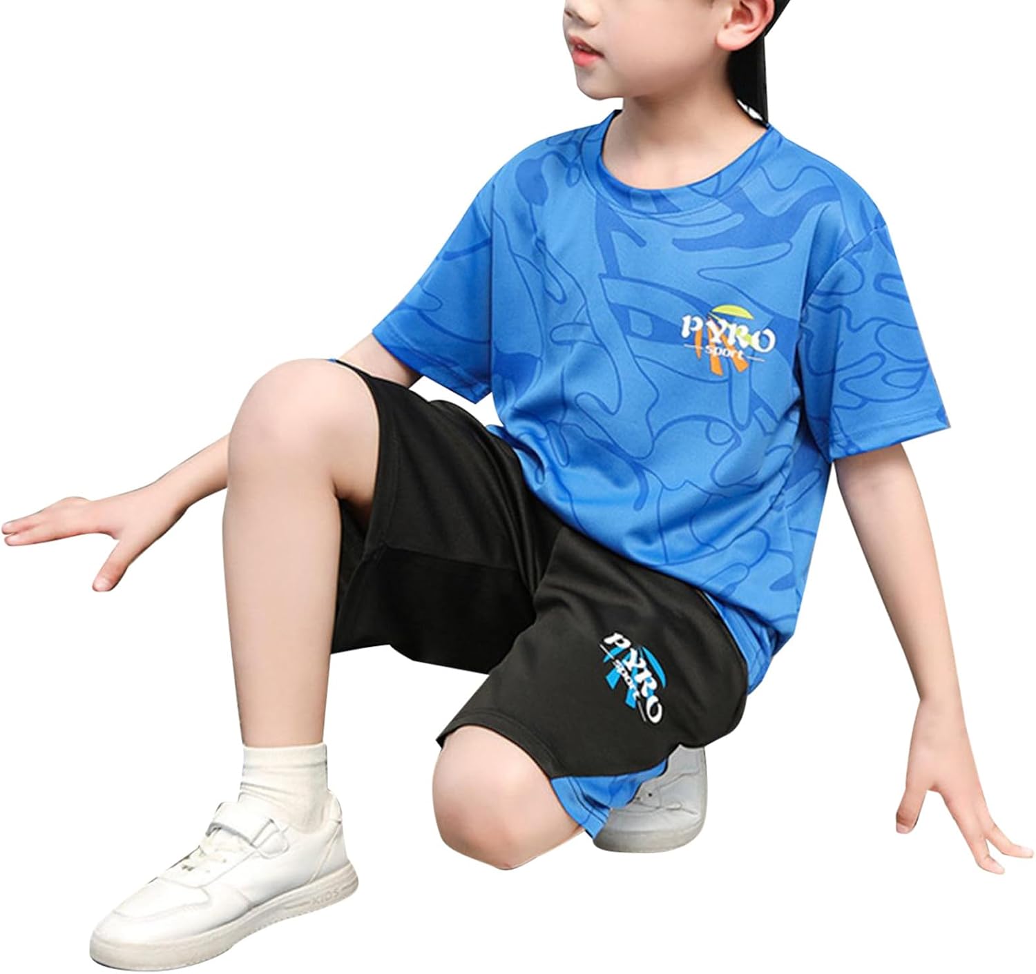 Summer Quick-Drying Boys Sports Set - 5-Piece Two-Piece Shorts