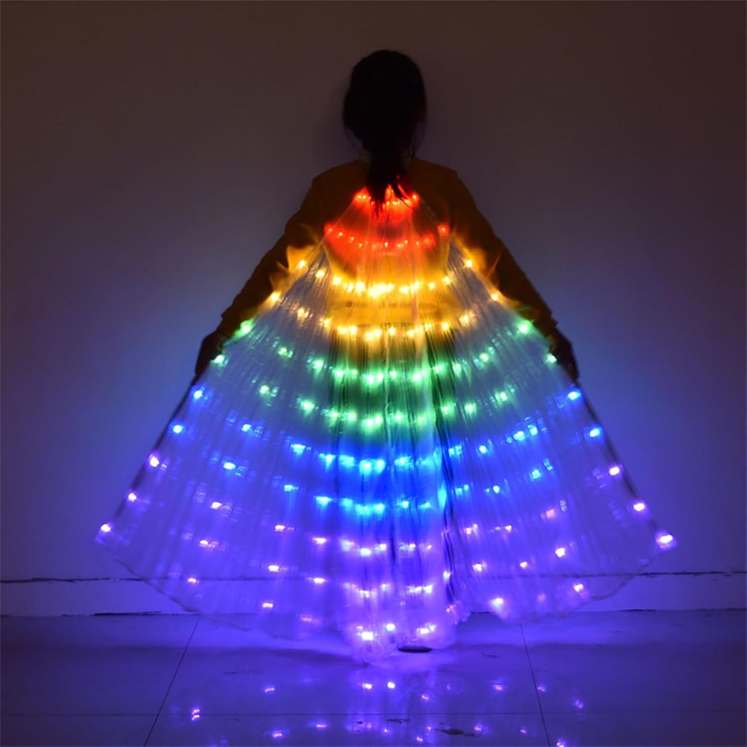 Kaskamo Girls LED Butterfly Wings Costume