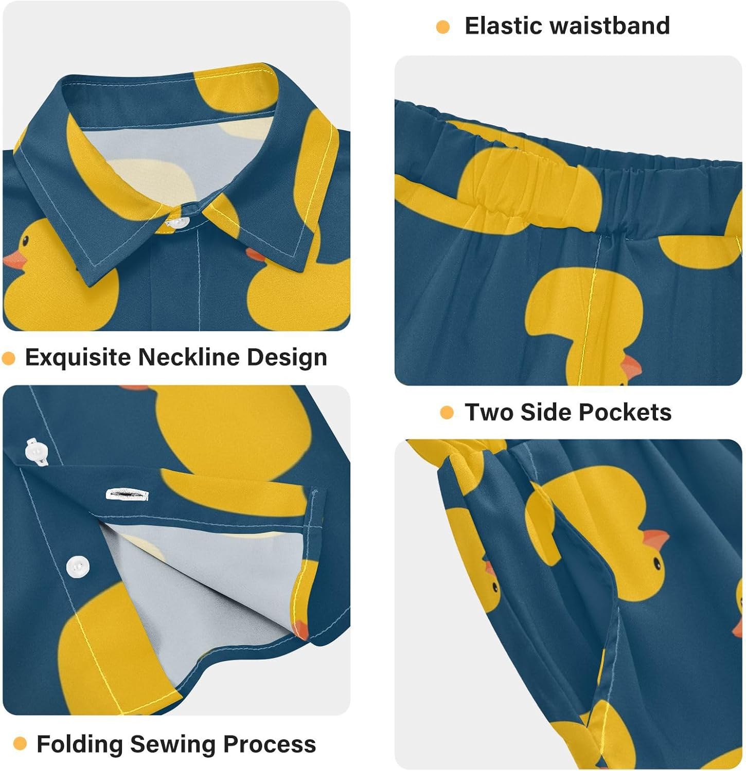 Visesunny Toddler Boys Quick-Dry Casual Shirts Shorts Set