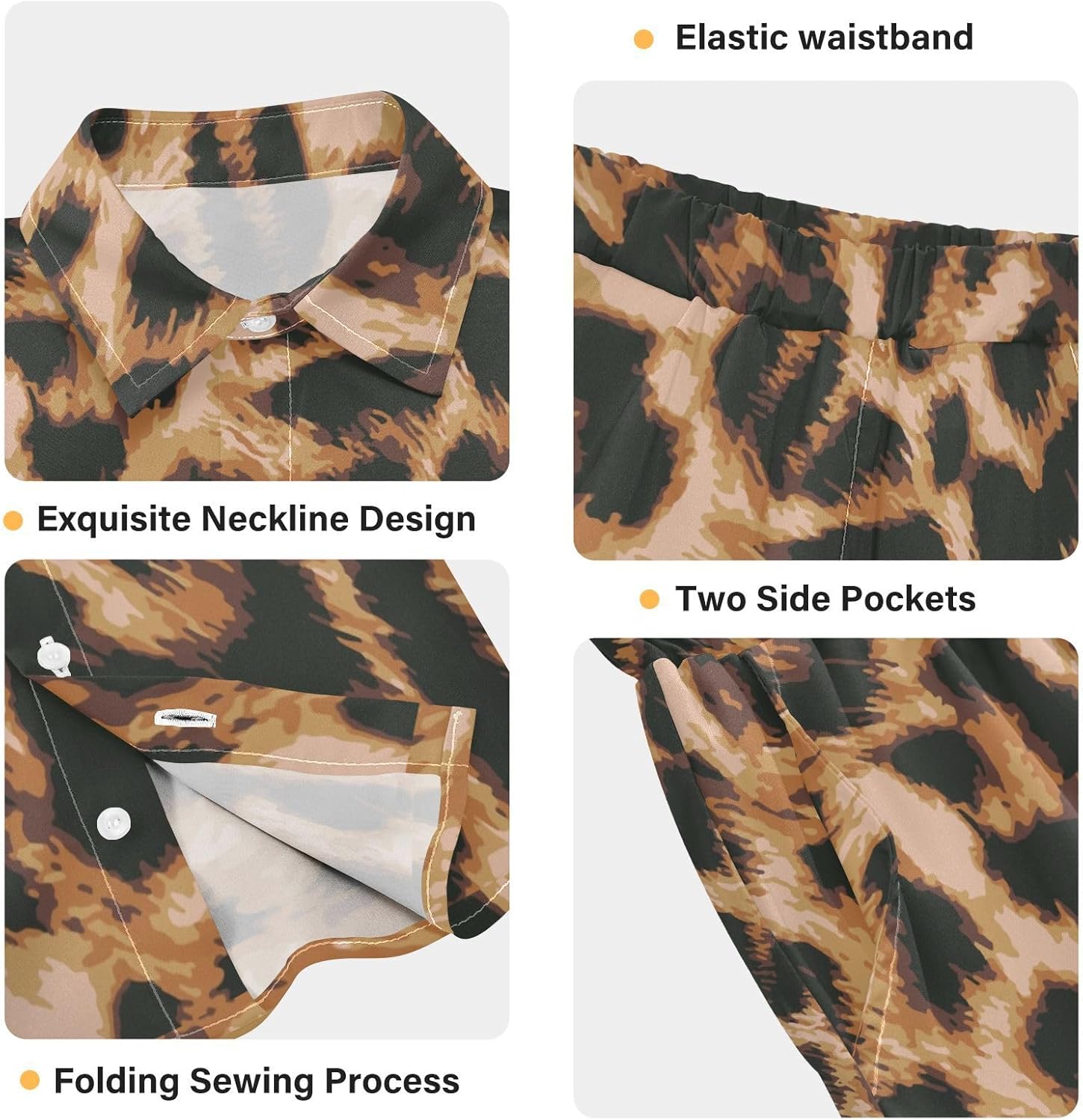 Fun Button Down T-Shirt Set for Kids