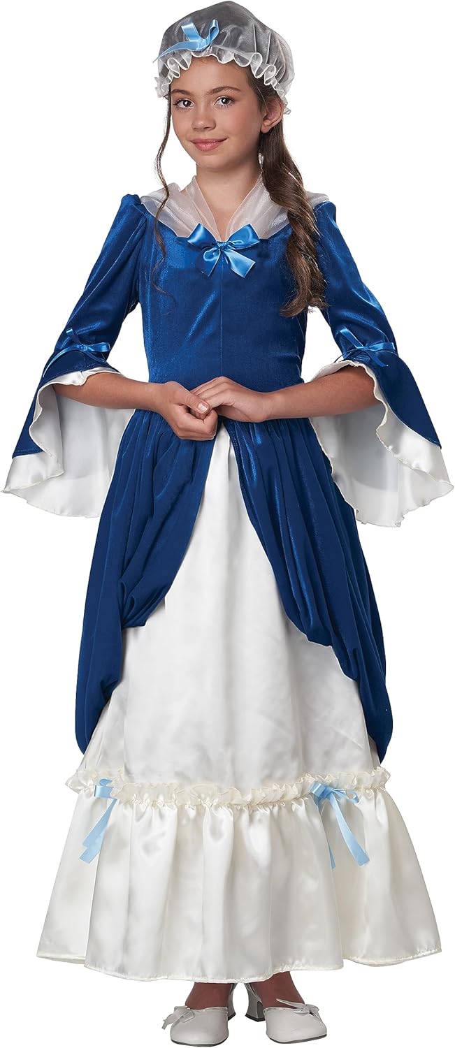 Martha Washington Colonial Dress for Girls