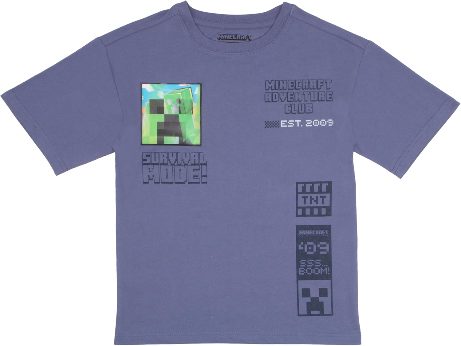 MinecraftT Shirts for Boys - Set of 2 - LenticularPatchesCodecRoyal