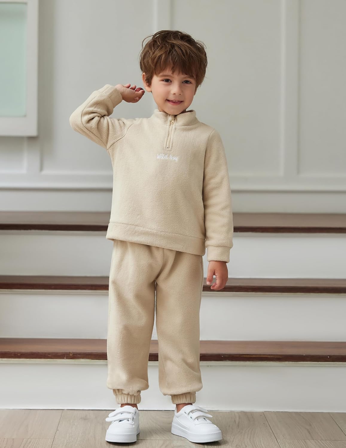 Keep Your Little One Cozy Fashionable and Adorable in the Khaki Set