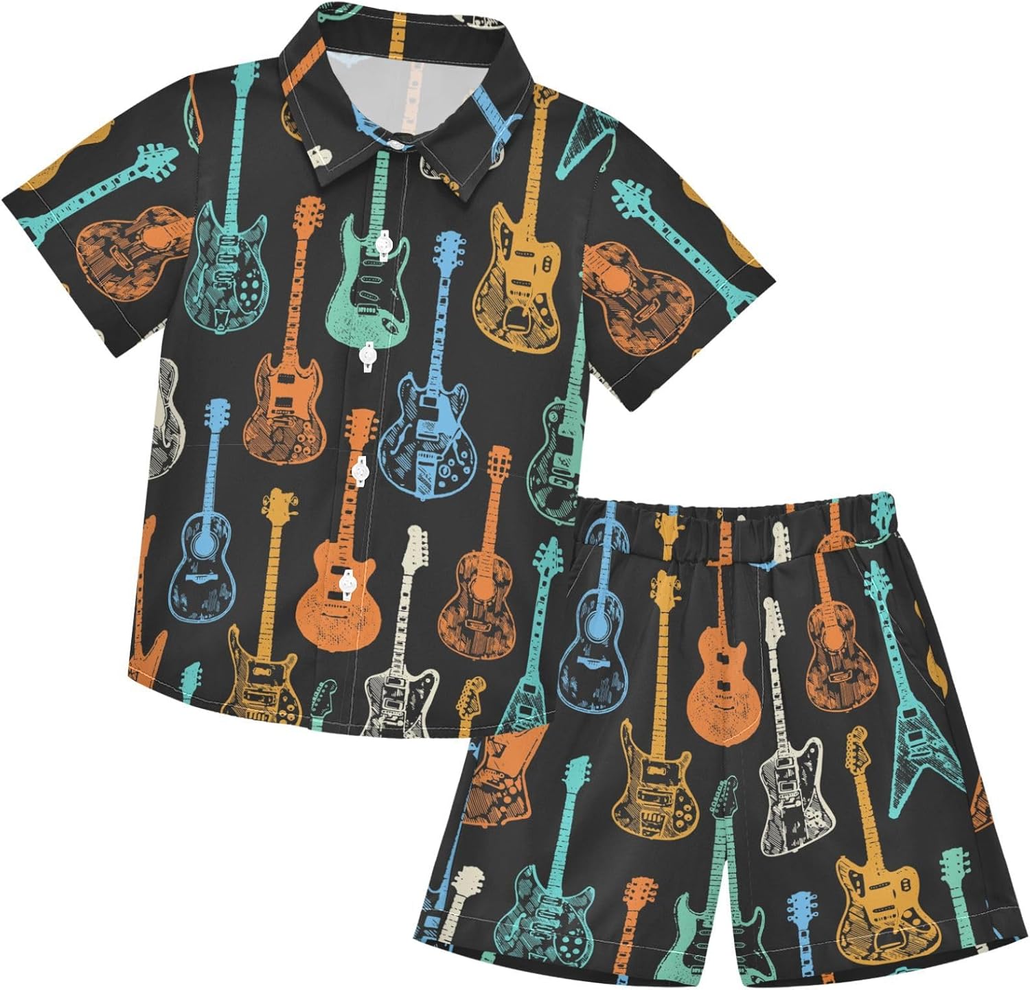 Visesunny Cool Boys Hawaiian Set