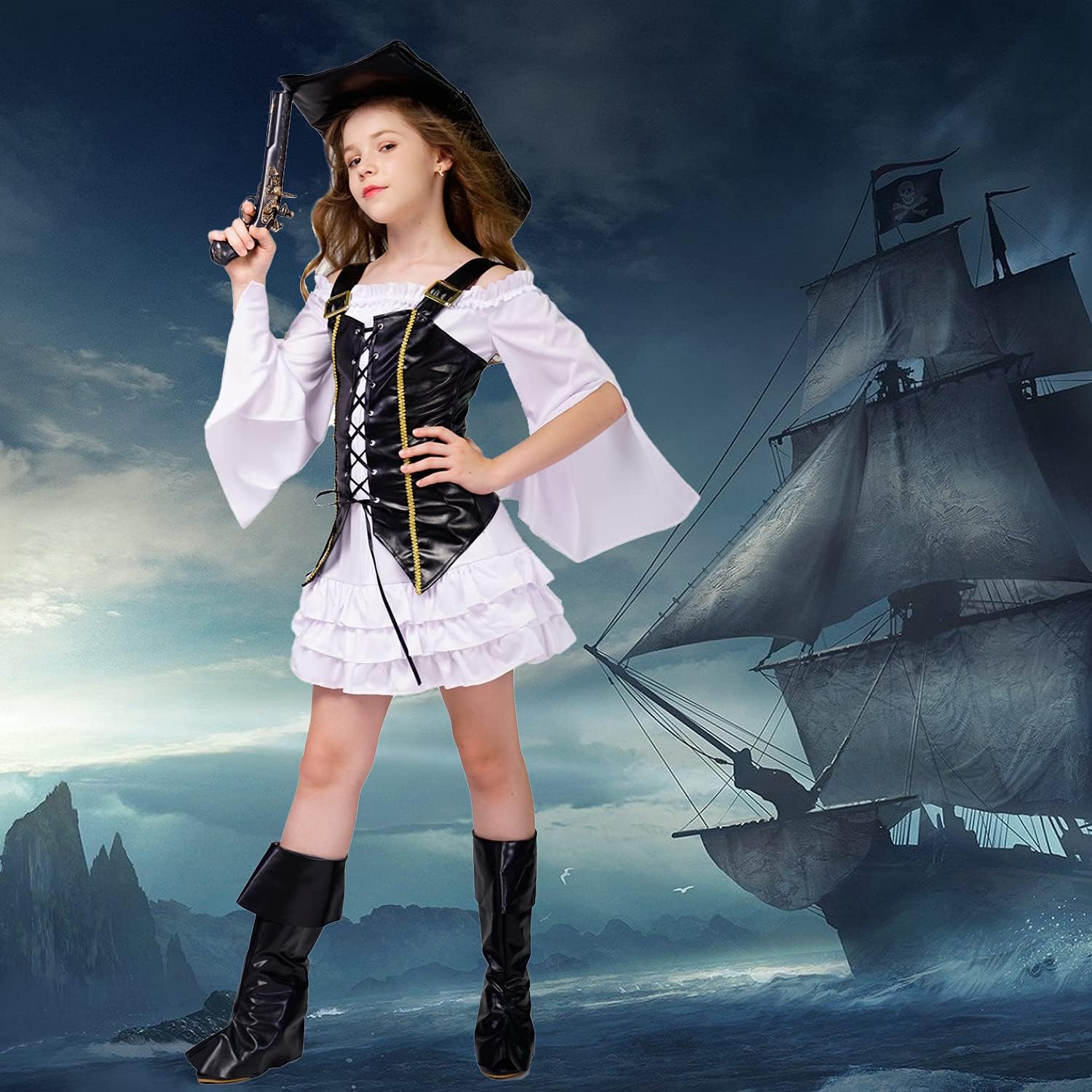 DSPLAY Kids Pirate Halloween Costume