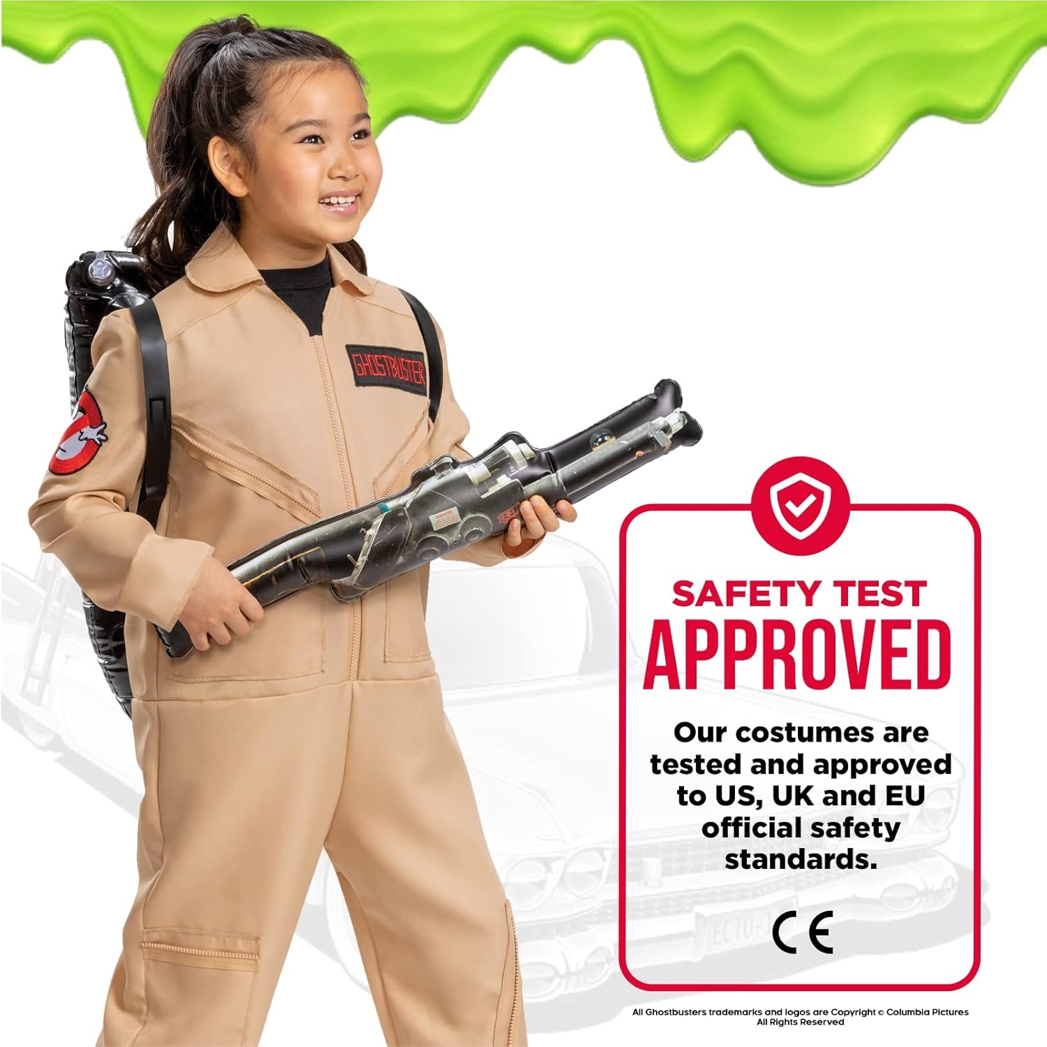Disguise Ghostbusters Costume for Kids official Ghostbusters classic jumpsuit with Proton Pack