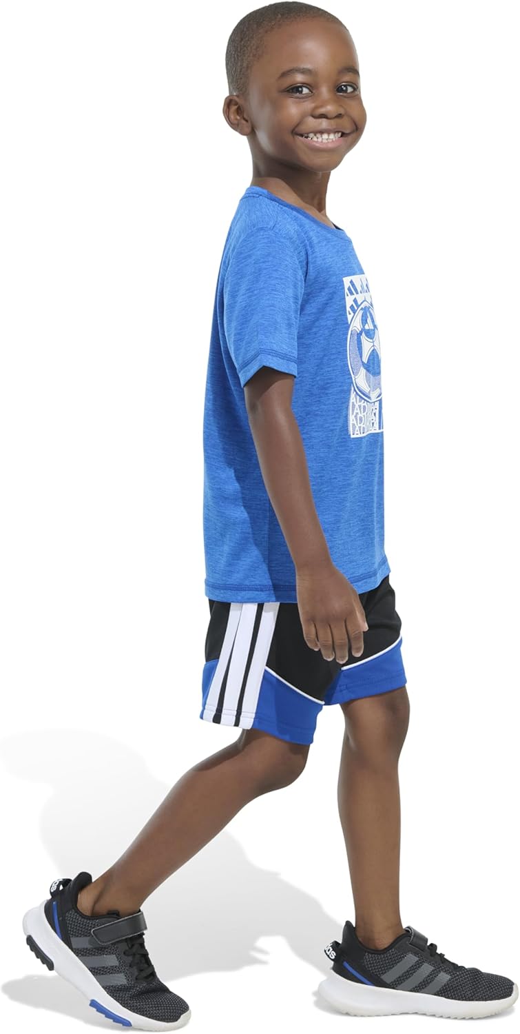 Boys Adventure Adidas Melange 3-Stripe Set