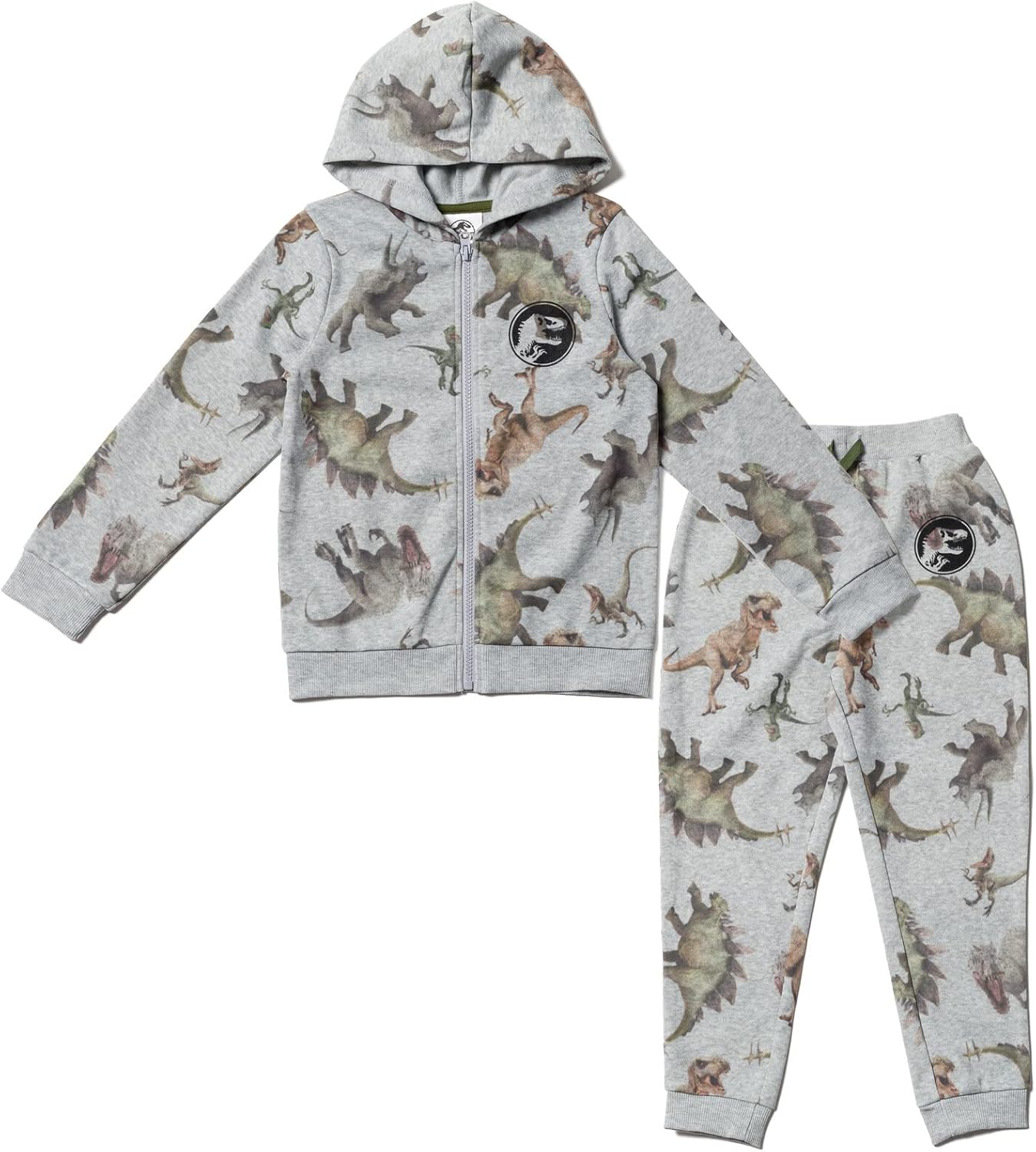 Little Kids to Big Kids Dinosaur T-Rex hoodie and pants set