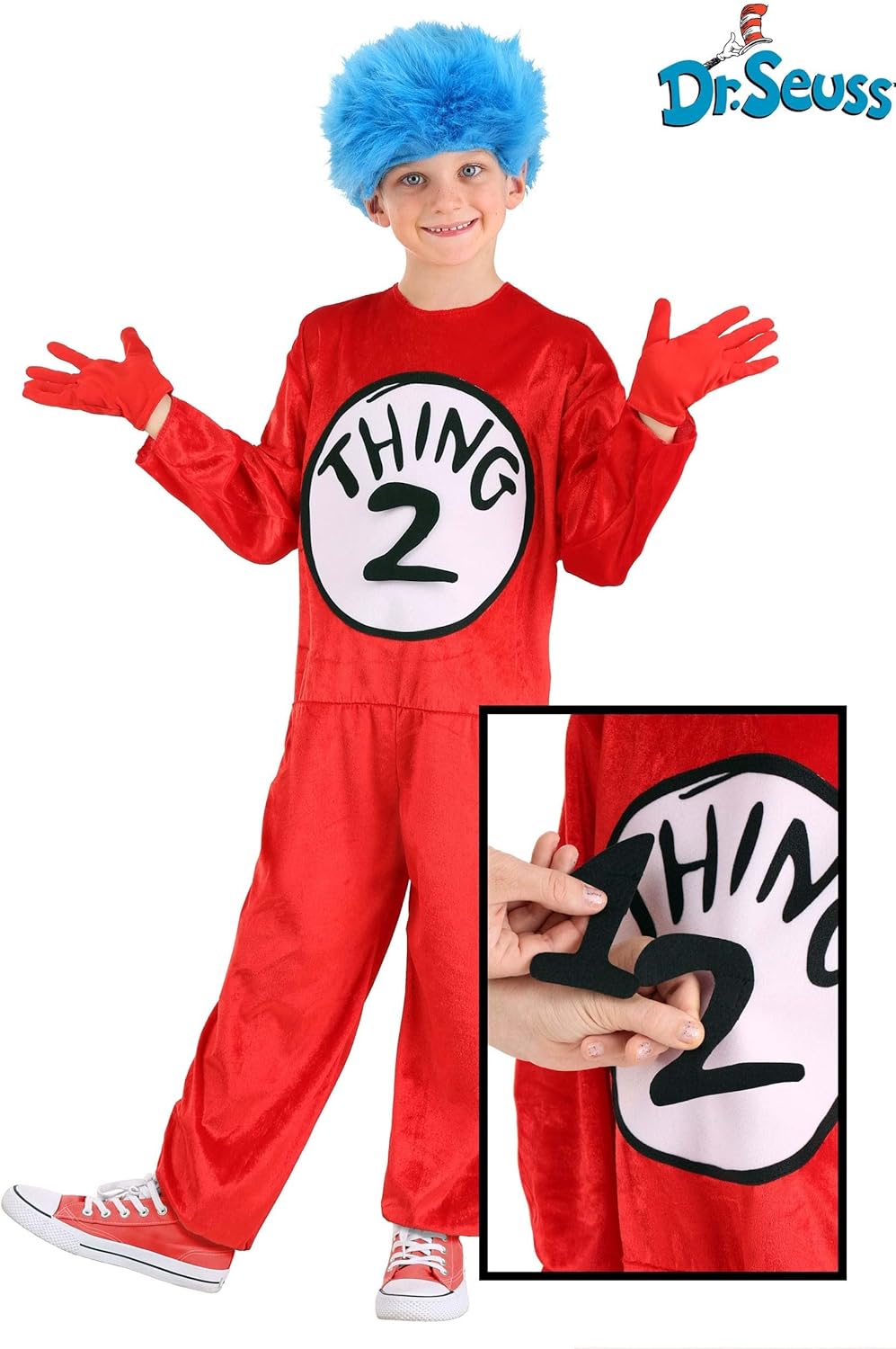 Dr Seuss One Two Costume for Kids