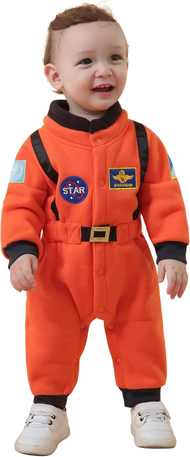 Astronaut Costume for Baby Boys Halloween Trick or Treating Jumpsuit