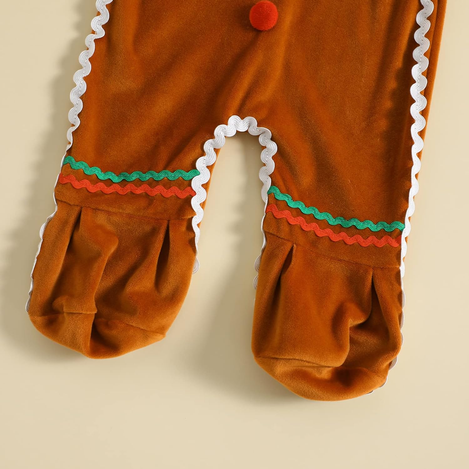 Gingerbread Romper Onesie for Newborns Babies