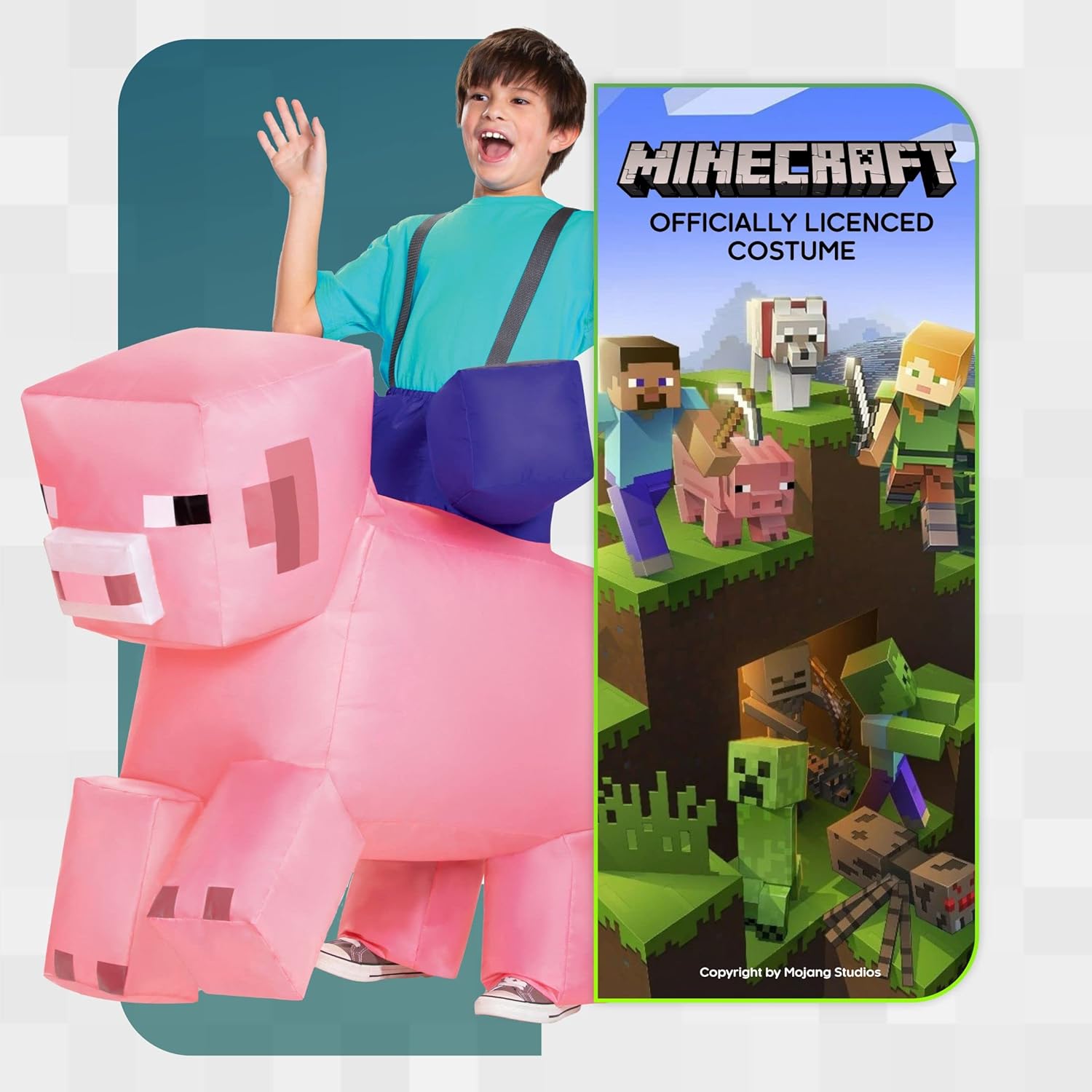 Disguise Kids Unisex-Miangle Inflatable Costume - Minecraft Spider