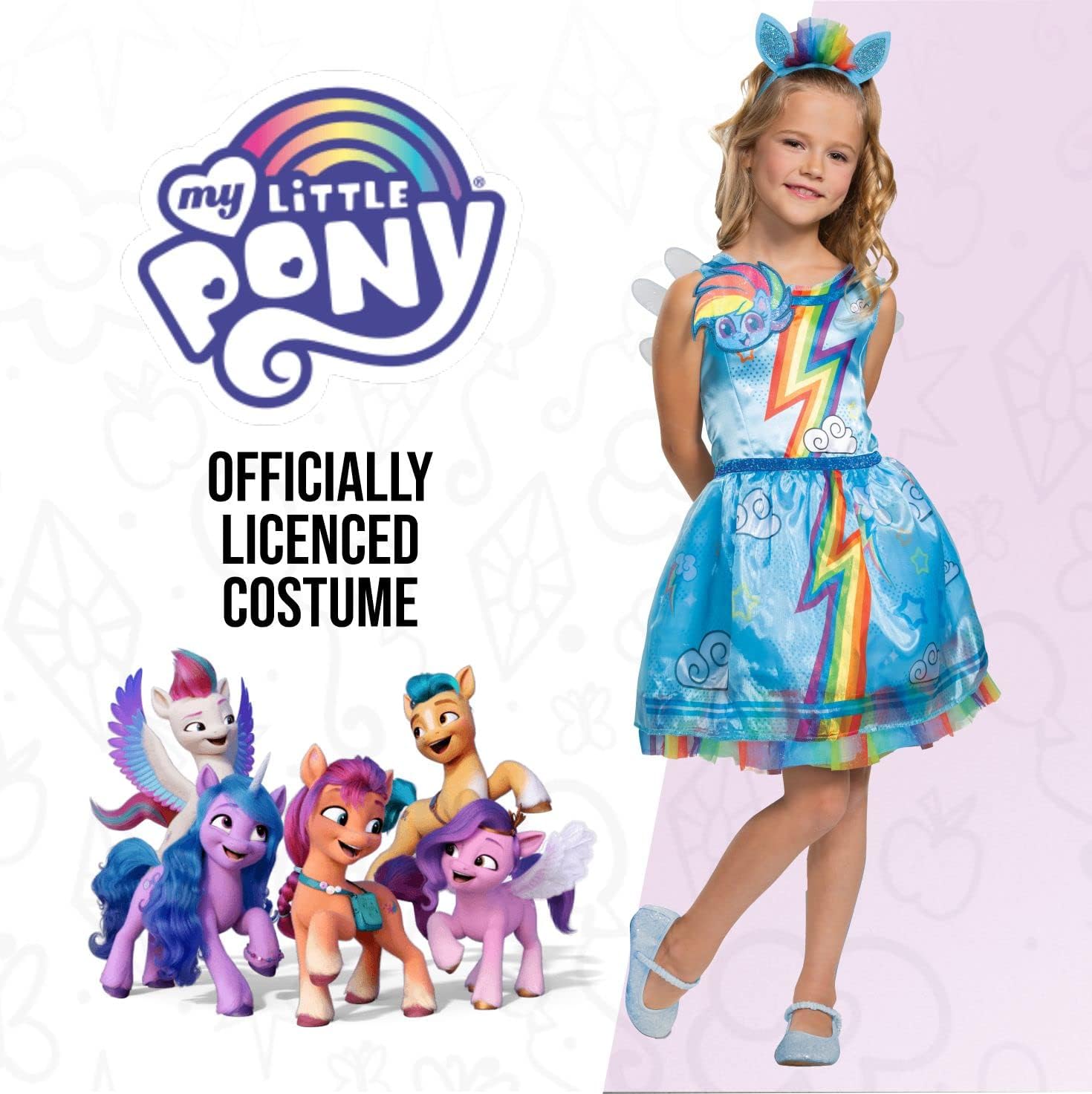 VIBRANT RAINBOW DASH COSTUME FOR GIRLS