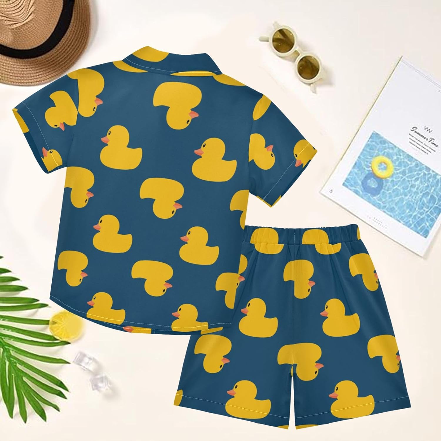 Visesunny Toddler Boys Quick-Dry Casual Shirts Shorts Set