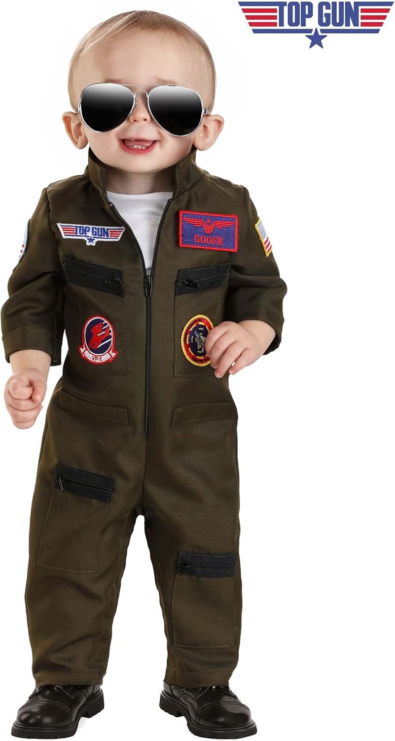 TFUN Infant Top Gun Flight Suit Halloween costume