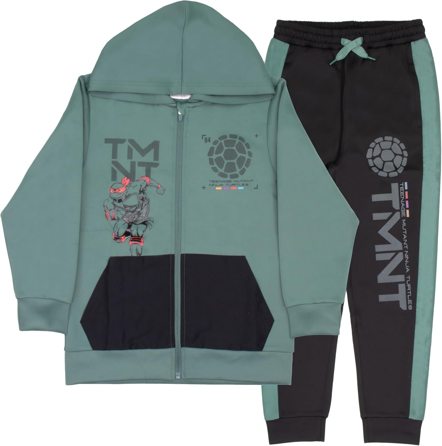 Nickelodeon Boys TMNT Zip-Up Joggers Bundle Set