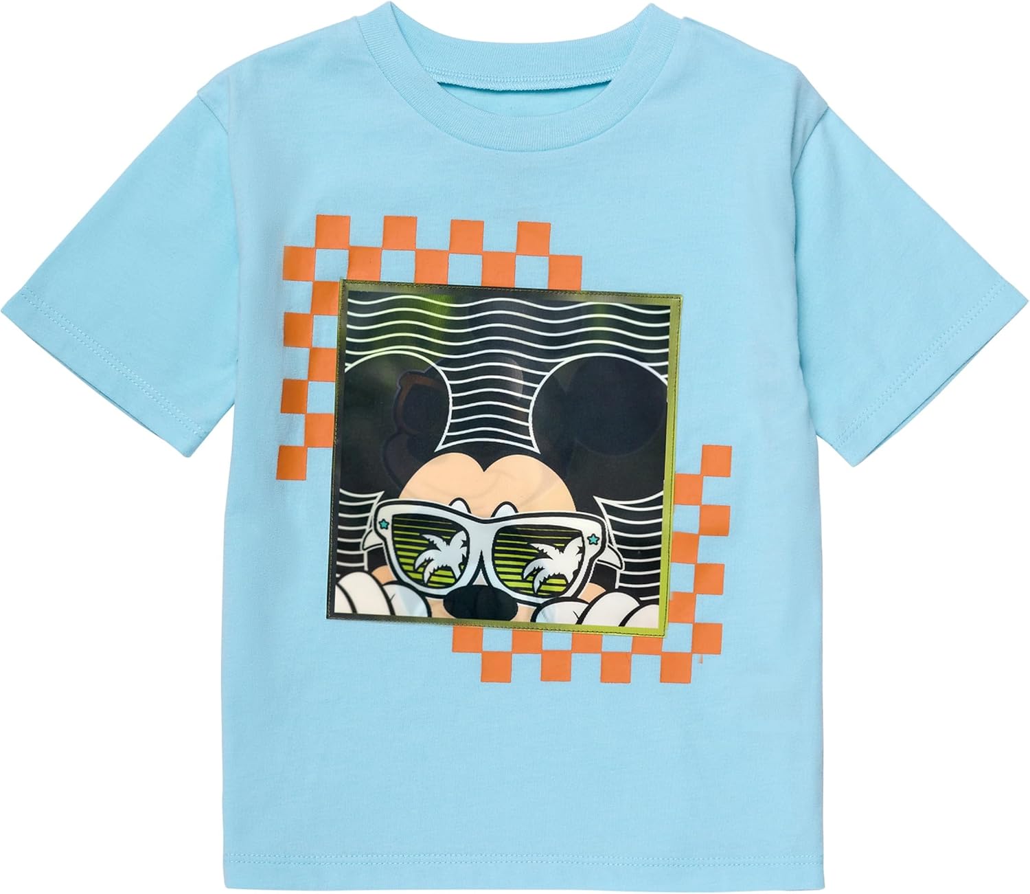Adorable Disney Boys Short Set Mickey Friends in Holographic Design