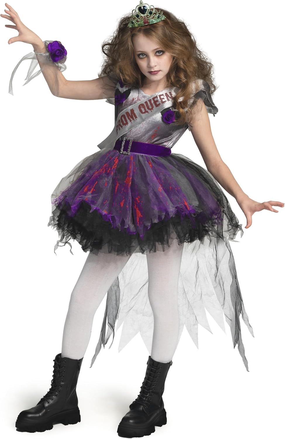 Spooktacular Creations Zombie Prom Queen Costume for Girls - Halloween