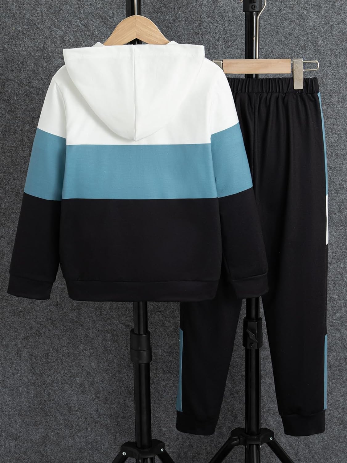 FRCLHWA Boys 2-Piece Outfit Set Zip Up Hoodie Elastic Waist Joggers