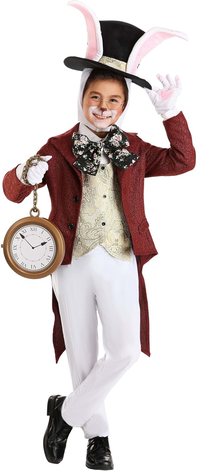 Alice in Wonderland White Rabbit Costume Party Halloweenessential