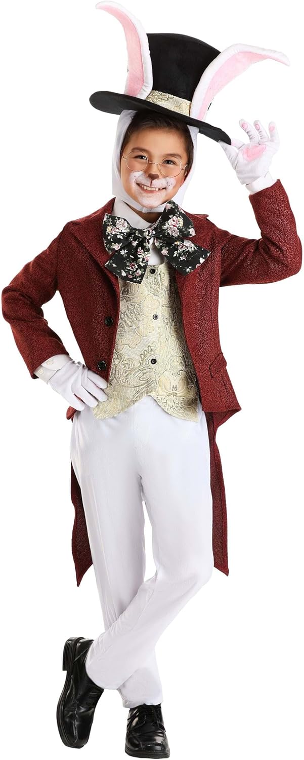 Alice in Wonderland White Rabbit Costume Party Halloweenessential