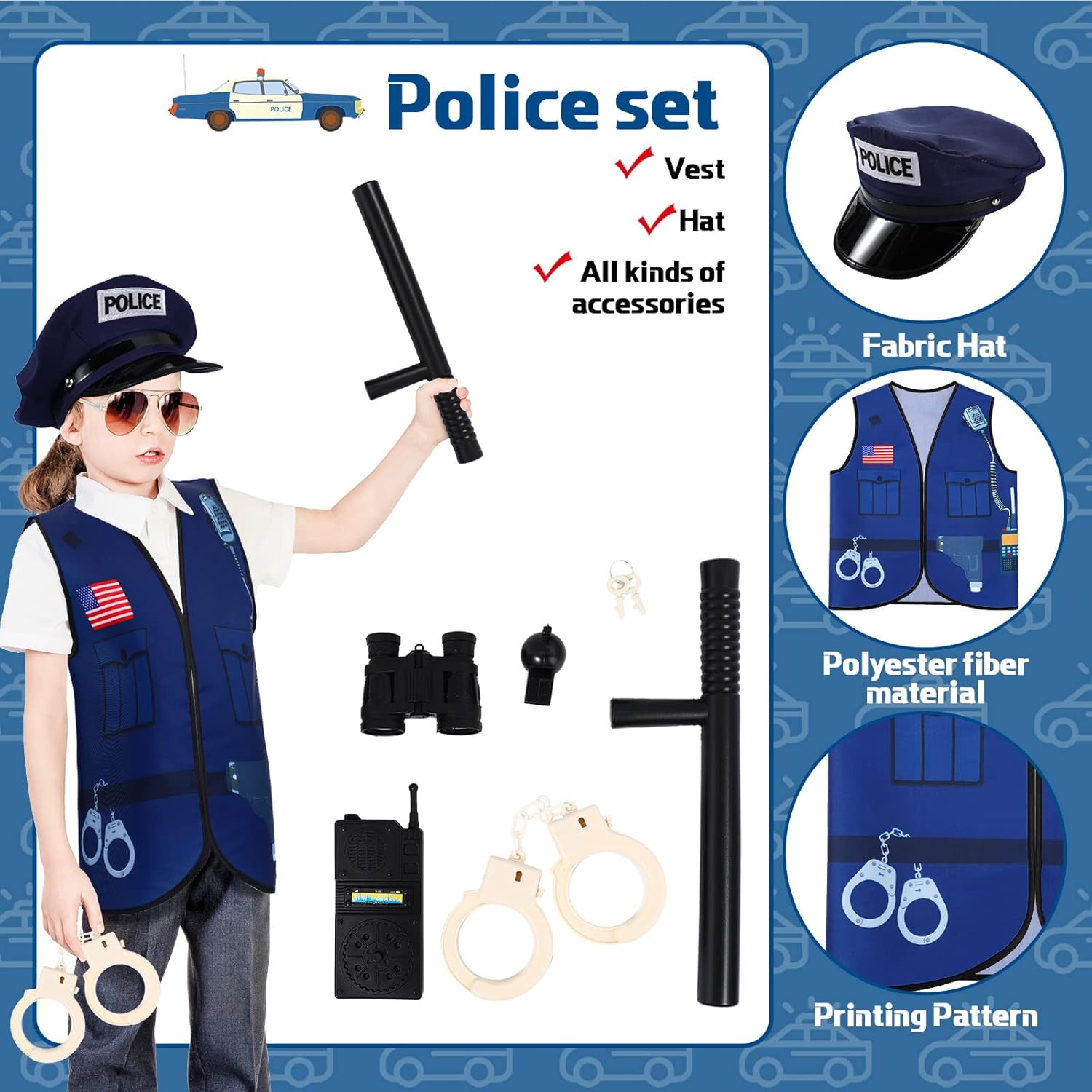 Fun Kids Polynomial Play Enjoyment Costume Set for 3-7 Years Old