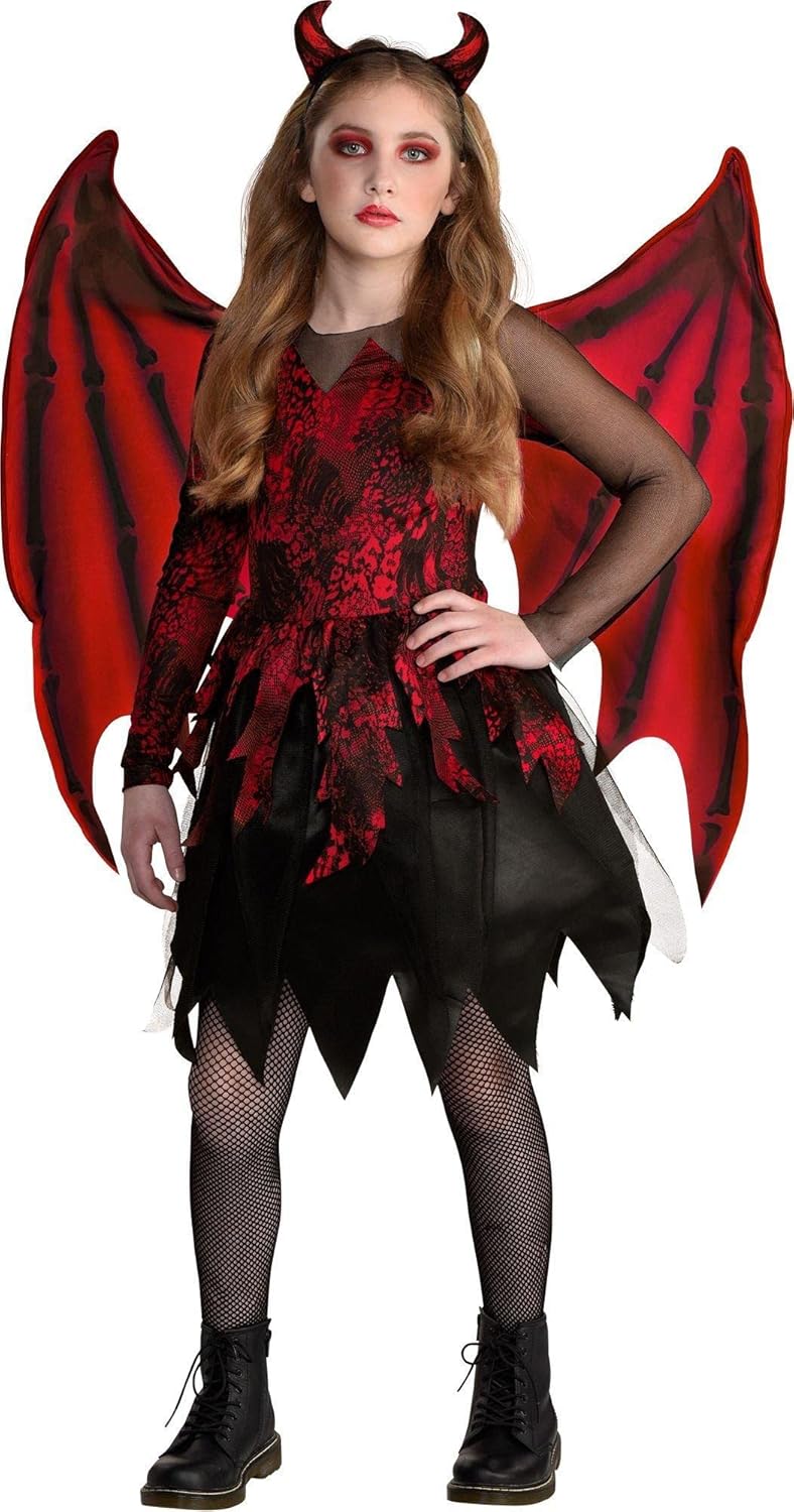 Amscan Womens Red Black Demonica Costume