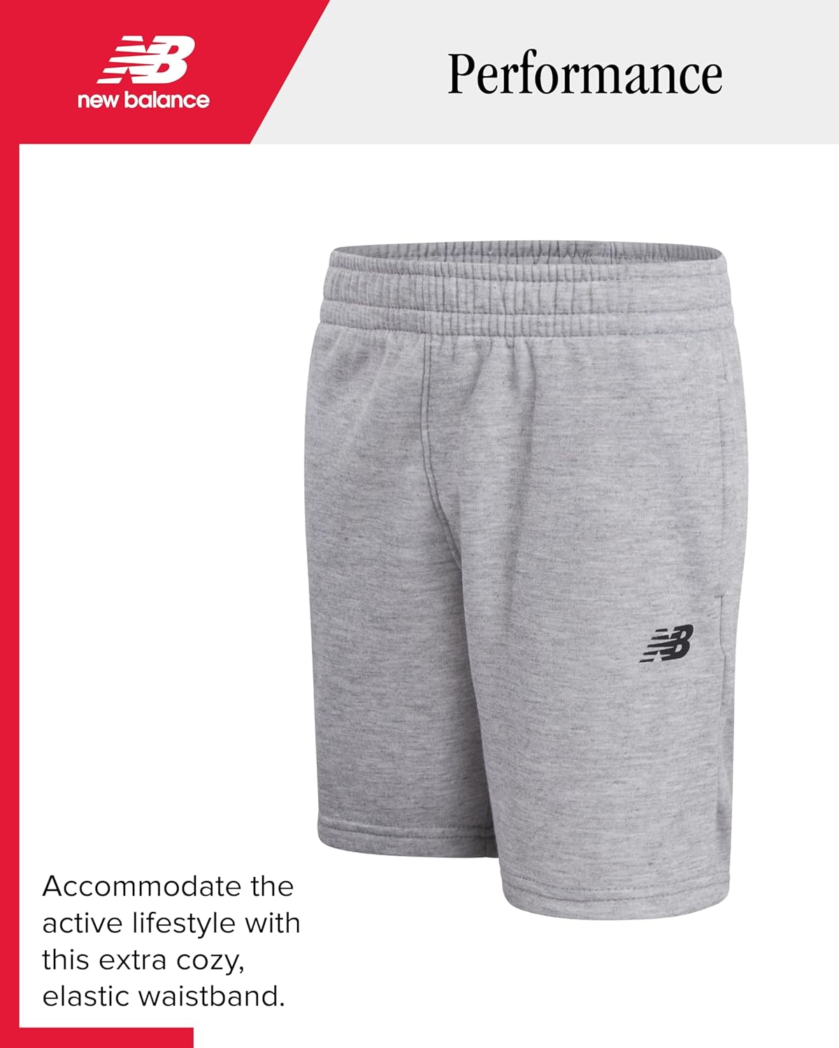 New Balance Boys Short Set - Casual T-Shirt Fleece Shorts