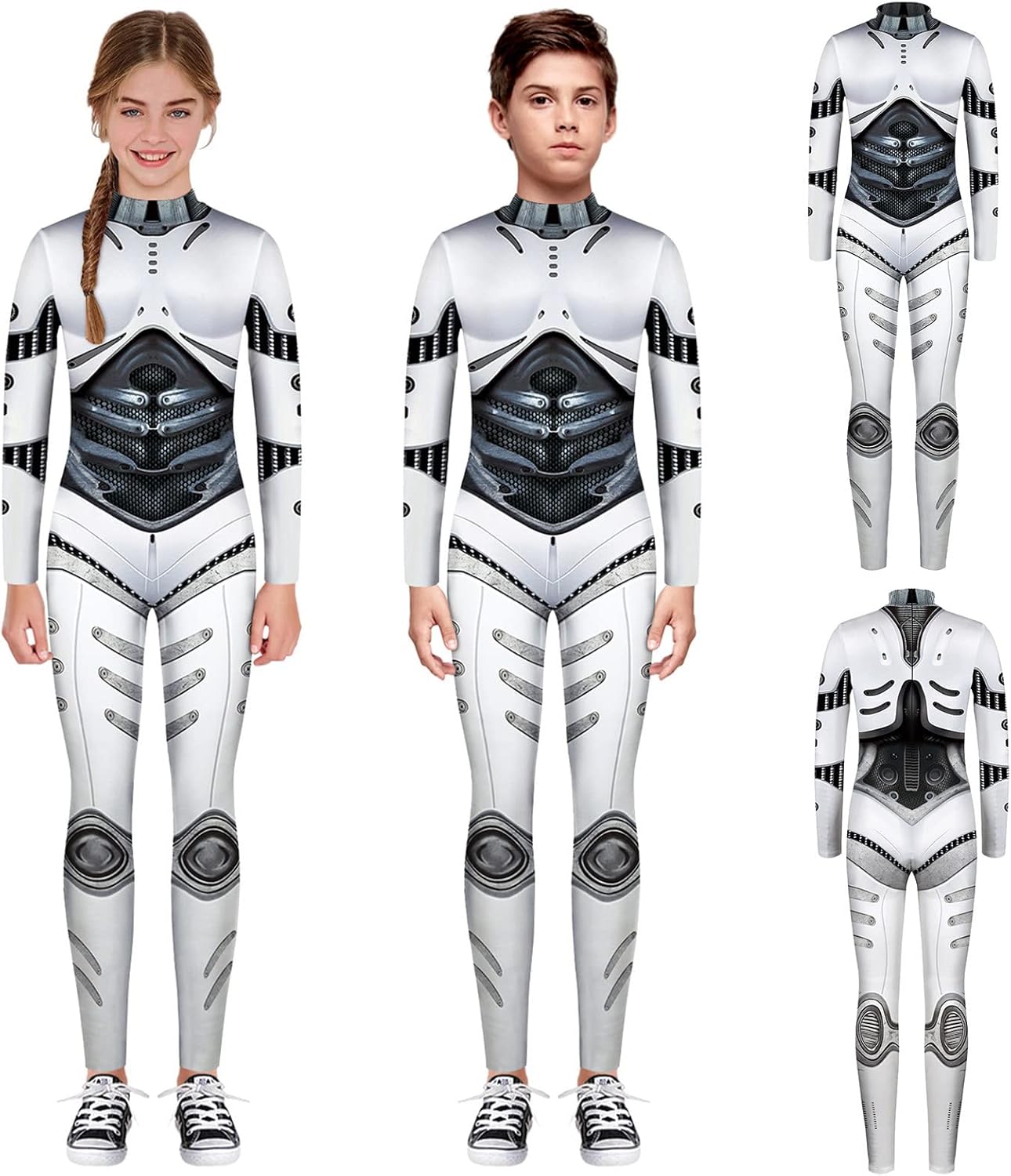 Cute Halloween 3D Print Romper Jumpsuit for Toddler White 9-10 Years