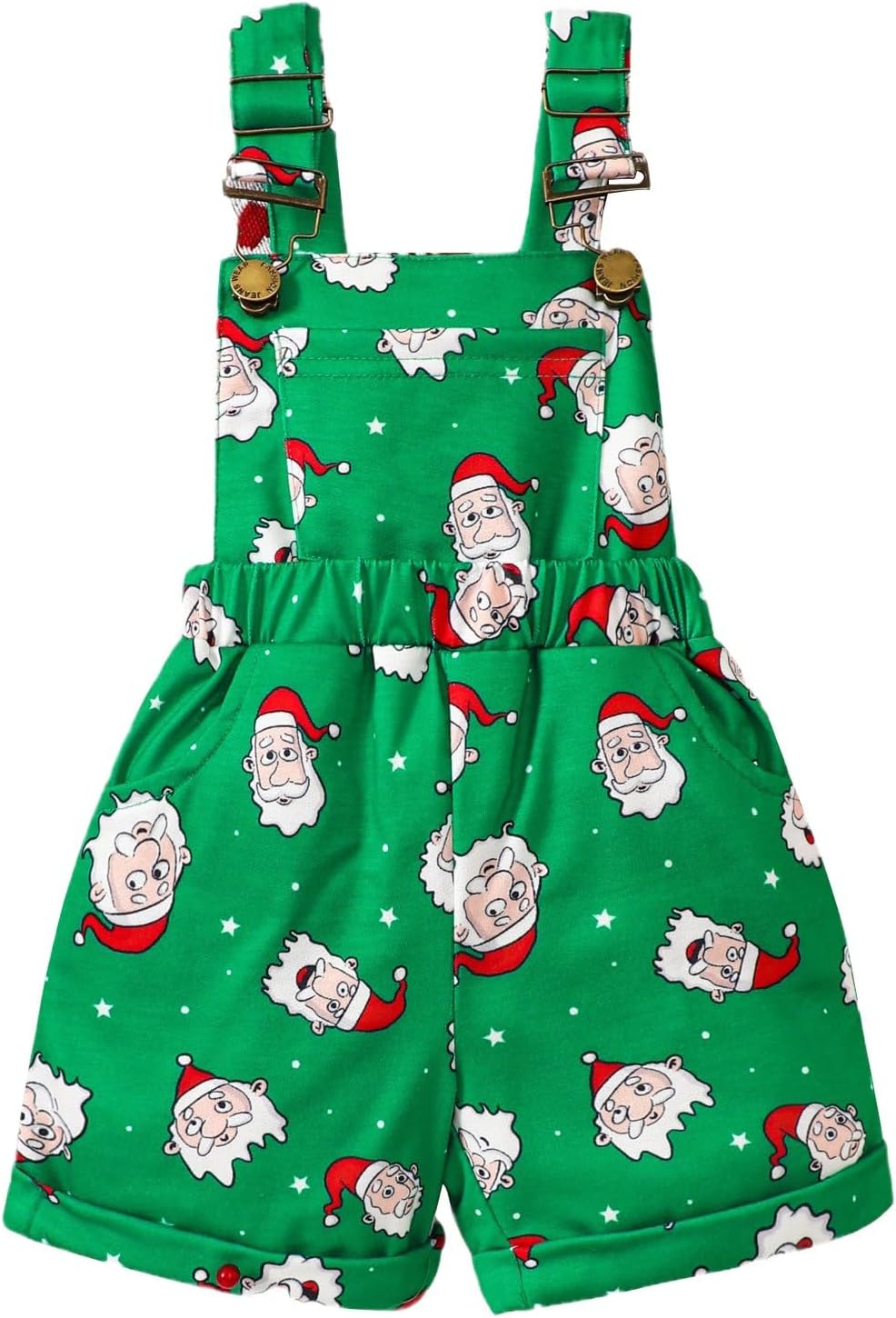 DecCrop Christmas Suspender Pant Jumpsuit