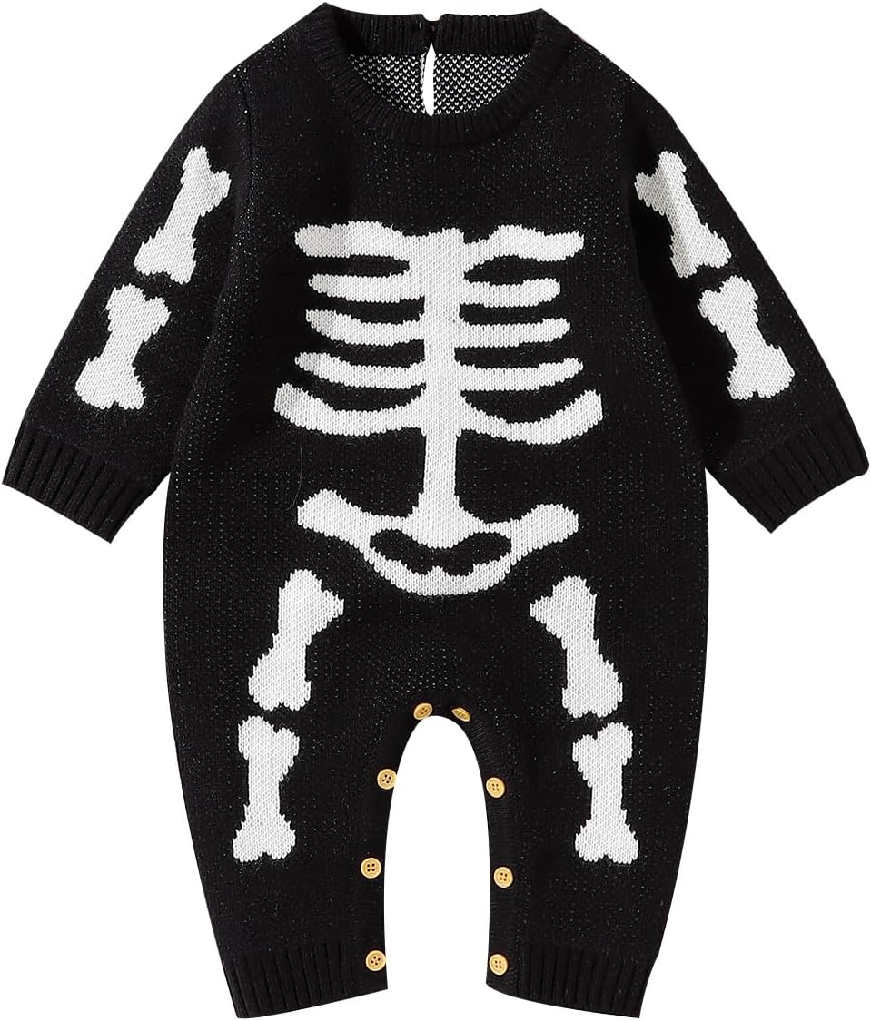 Halloween Skeleton Jumpsuit Toddler skeleton costume