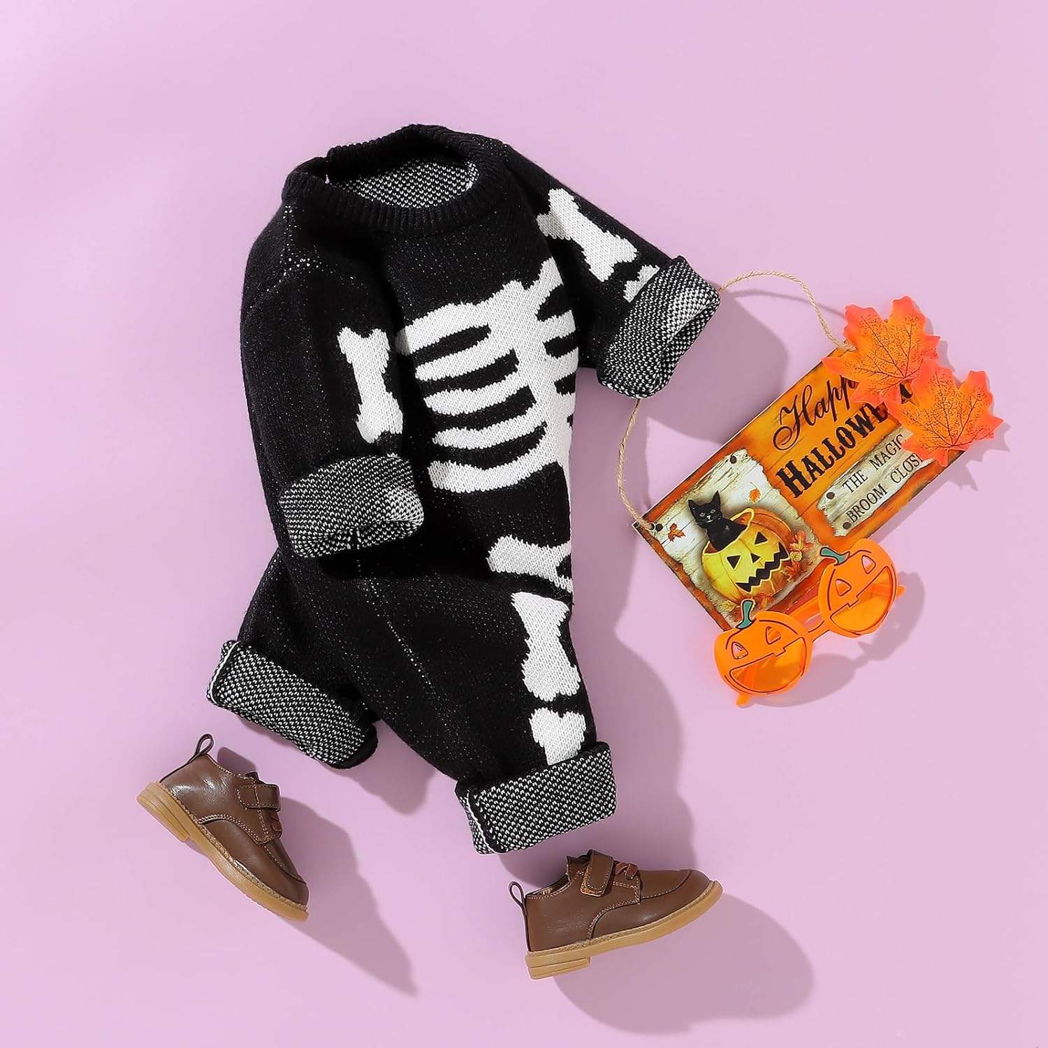 Halloween Skeleton Jumpsuit Toddler skeleton costume