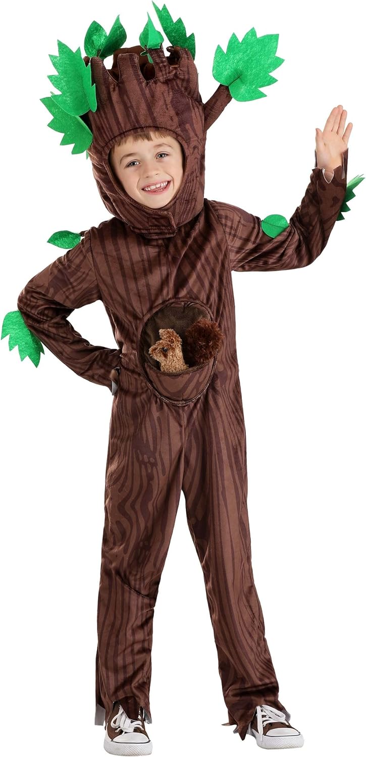 Natures Little Tree Guardian Jumpsuit Stuffed Squirrel Headpiece