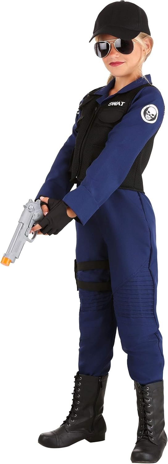 SWAT Team Girl Costume Elite Quality Halloween Party Must-Have