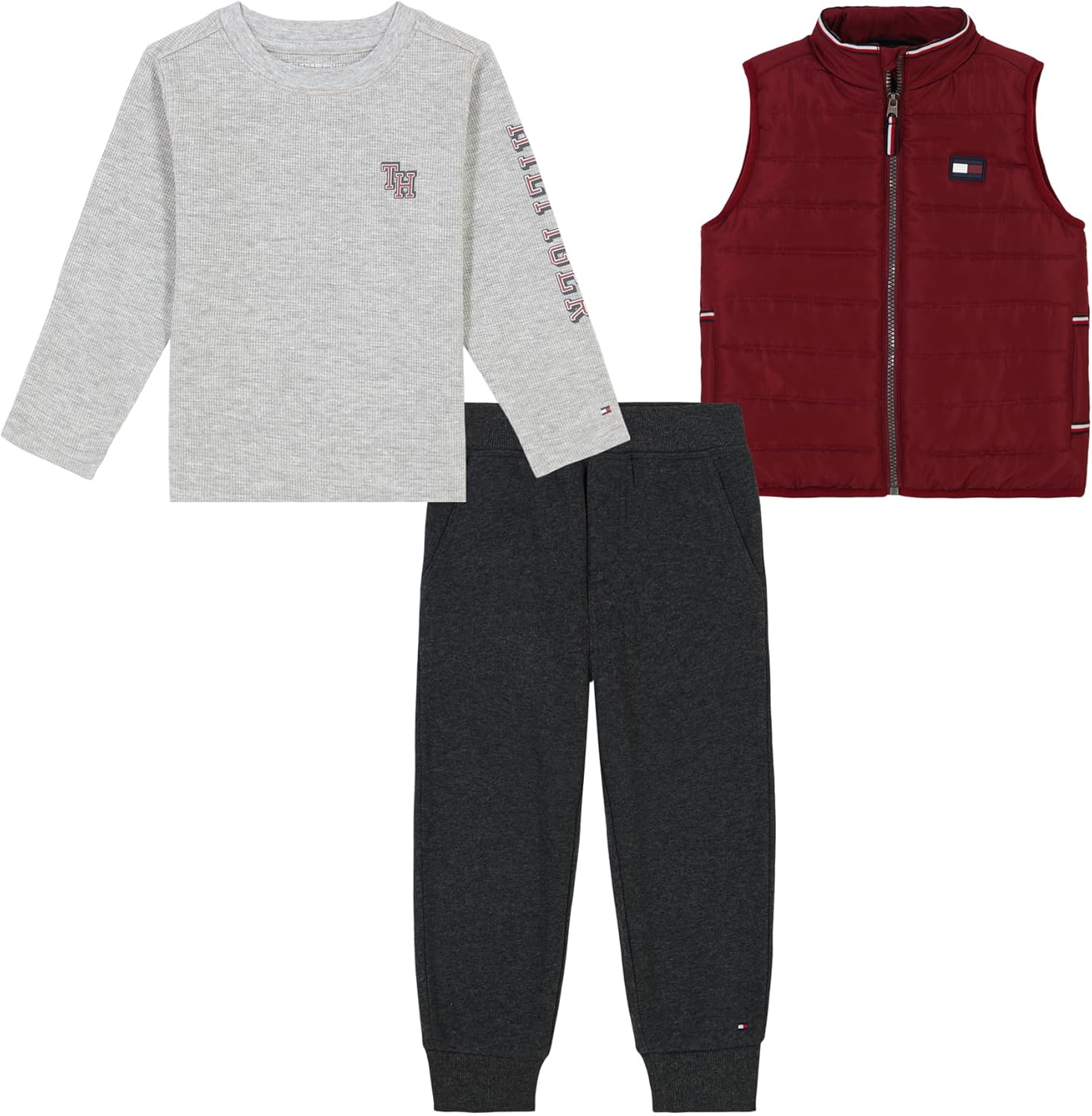 Tommy Hilfiger Boys Puff Vest Jogger Set