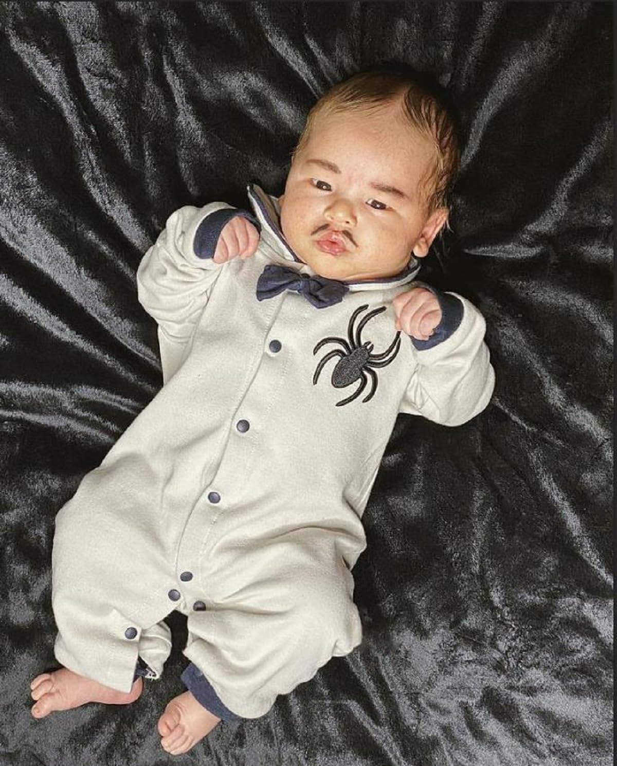 uggies Halloween Baby Boys Outf Long Sleeve Romper with Bowtie Jumpsuit