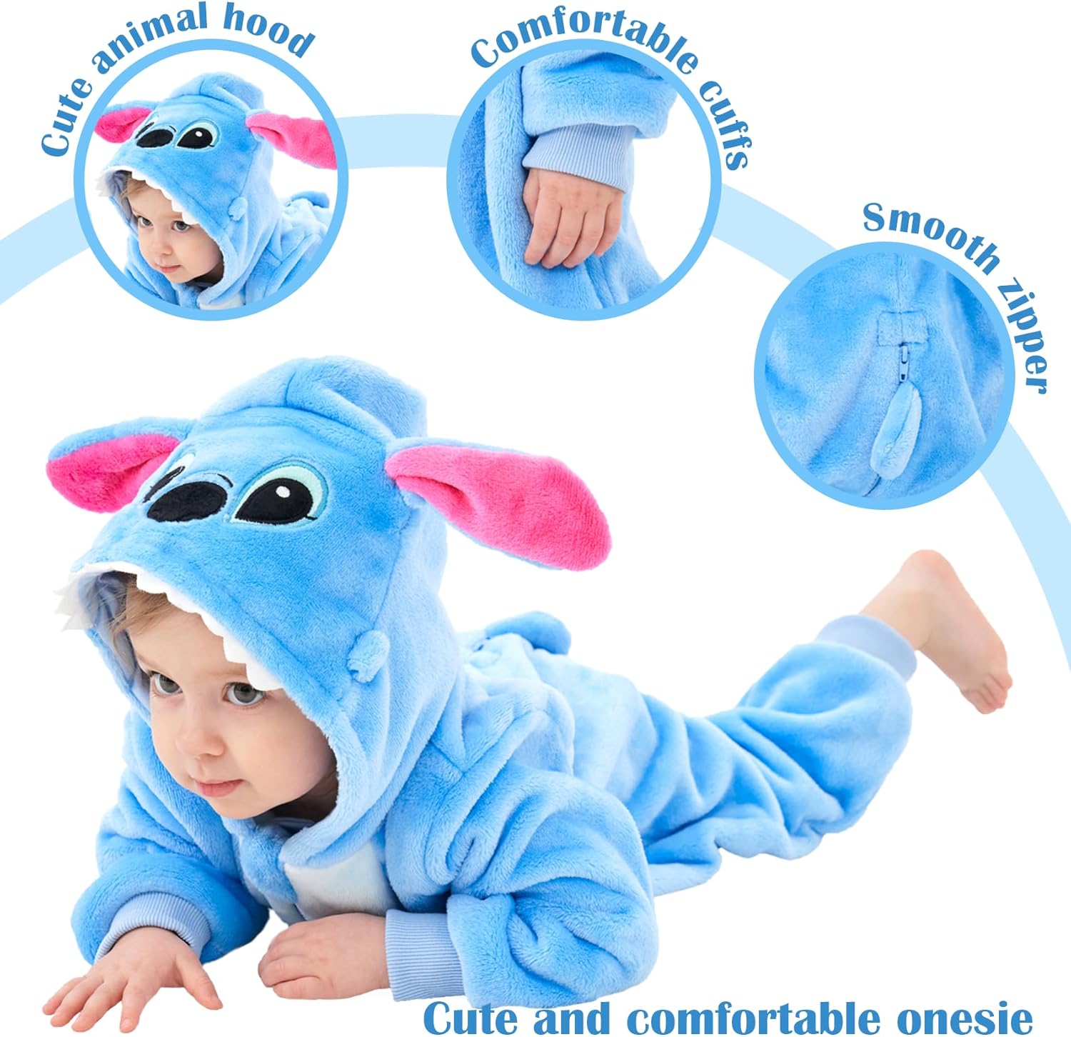 Cute Animal Onesie Pajamas for Baby