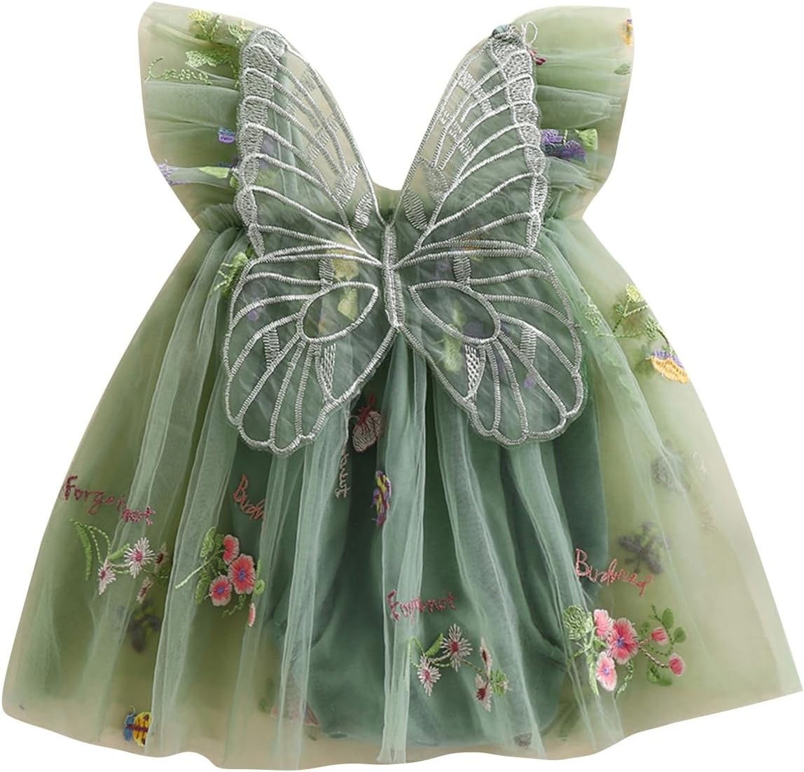 Halloween Butterfly Wings Toddler Princess Dress Fairy Romper for Girls