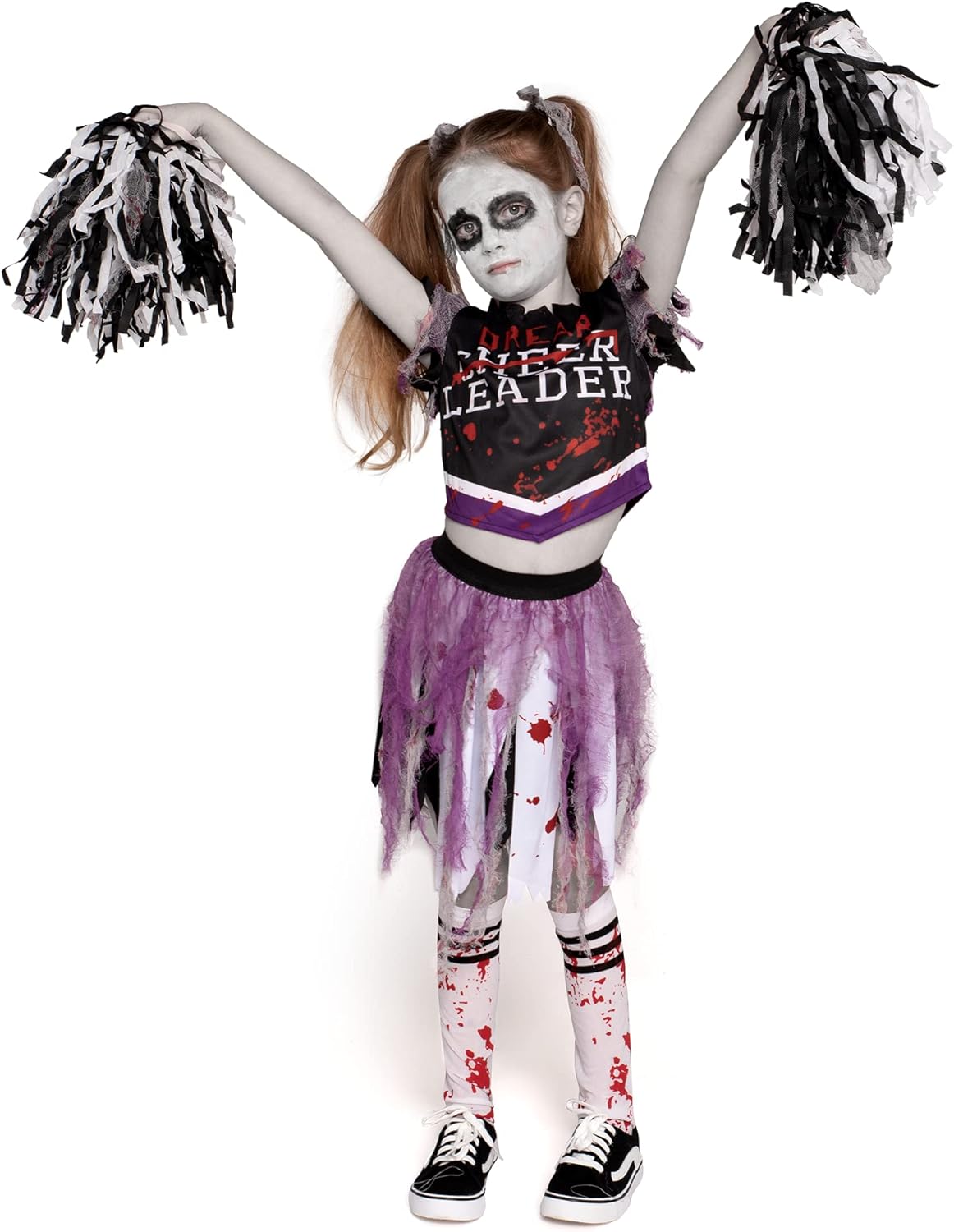 Zombie Halloween Cheerleader Costume Girls