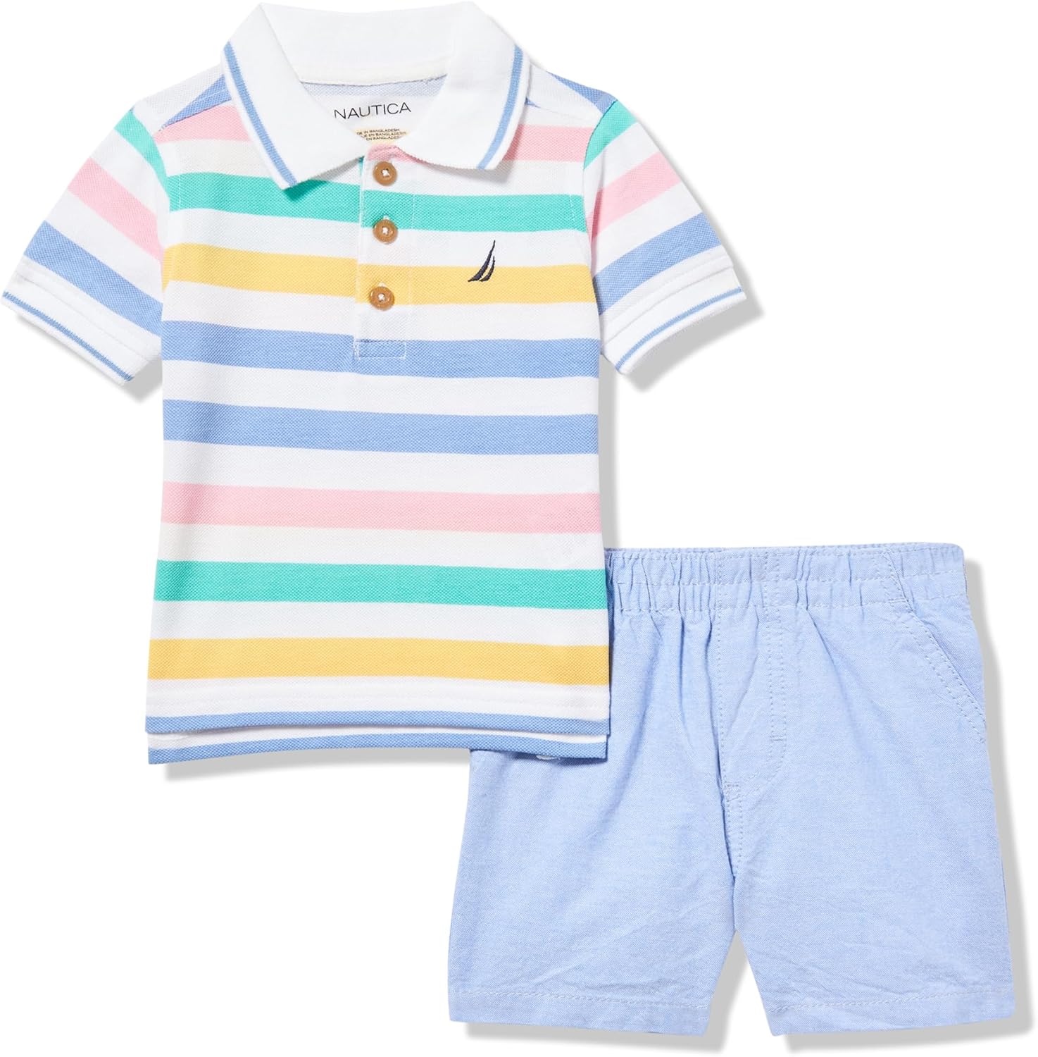 Nautica Boys 2pc Polo Short Set oceanic adventures boys essential
