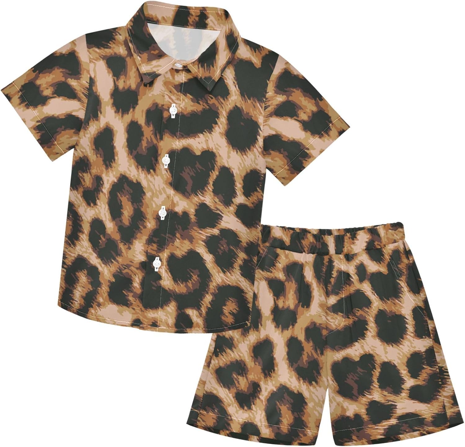 Fun Button Down T-Shirt Set for Kids