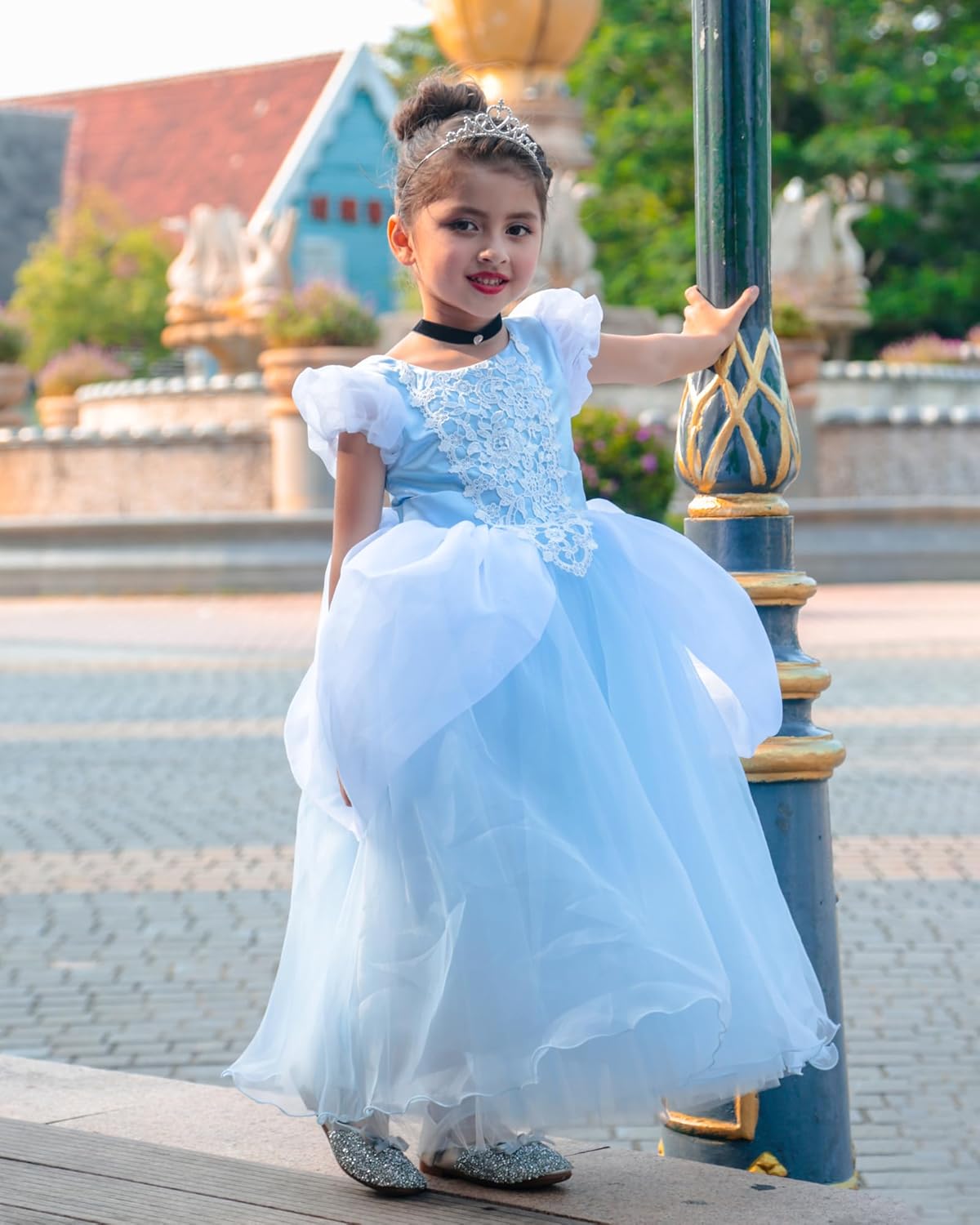 Stunning Princess Costume for Little Girls 2-13T Halloween Christmas Party Perfect