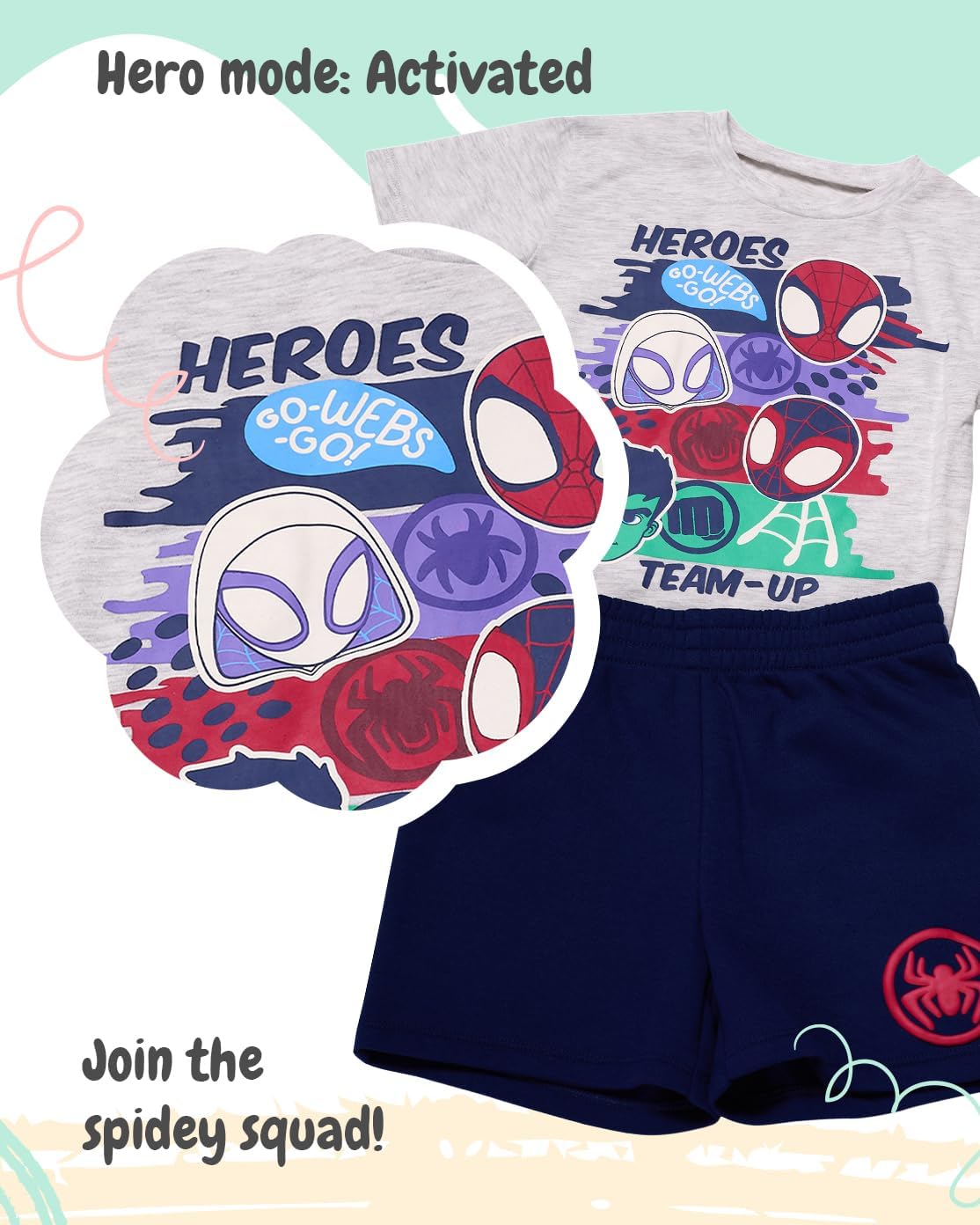 Marvel Spider-Man Boys Spandex Trio Set
