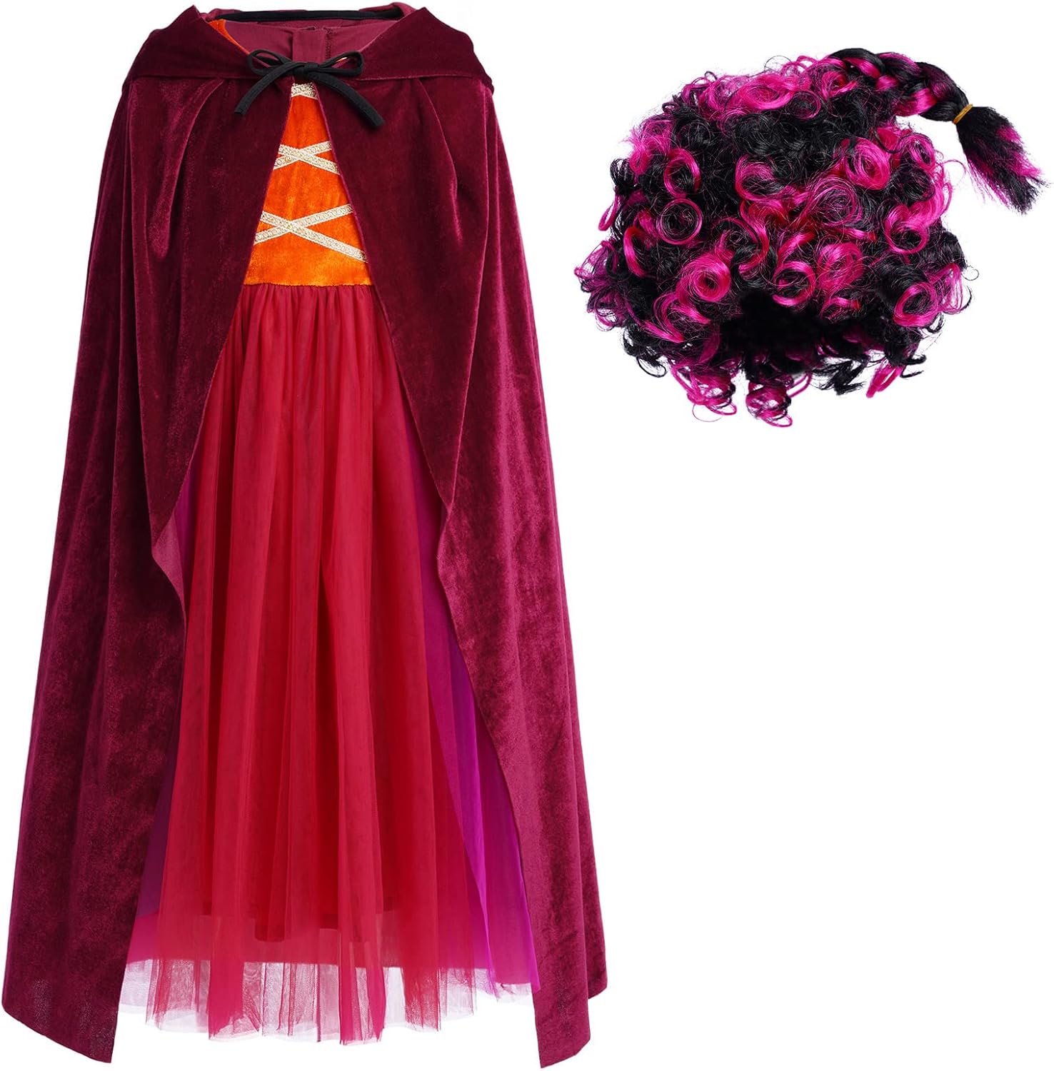 ODIZLI Halloween Kids Girls Tulie Dress costume with accessories