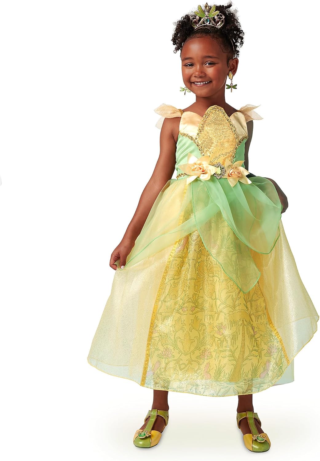 Multicolored Tiana Costume Kids