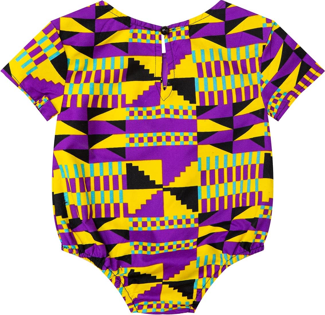 Vibrant African Dashiki Print Kids Jumpsuit