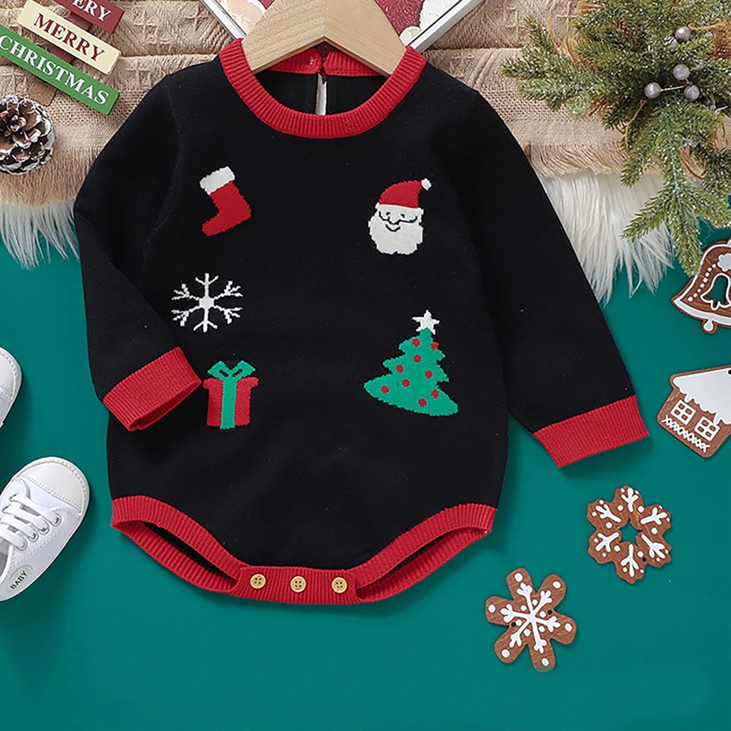 Organic Cotton Toddler Boys Long Sleeve Shirts Christmas Windy Winter Outfit